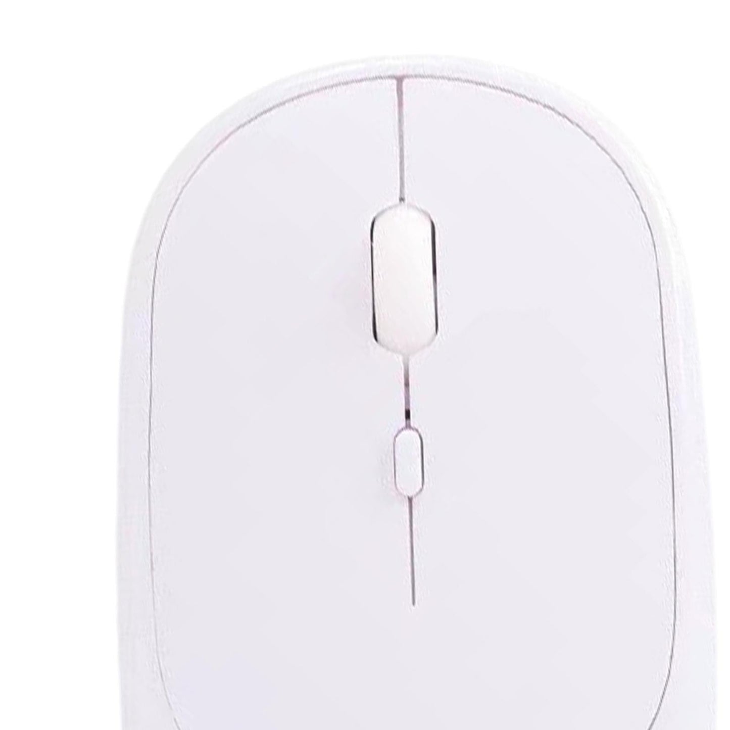 Cordless Bluetooth Mute Mouse Desktop Computer Gadget for Office White