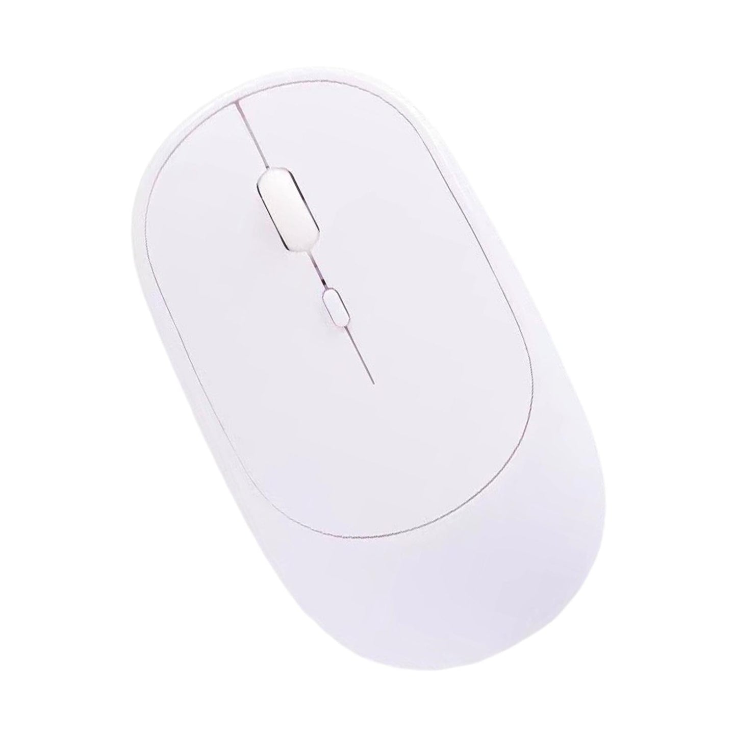 Cordless Bluetooth Mute Mouse Desktop Computer Gadget for Office White