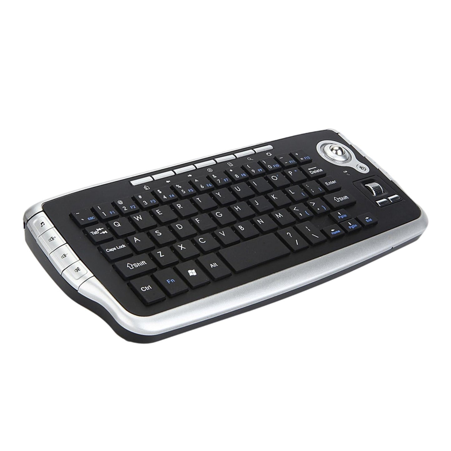 2.4G Wilreless Keyboard 78Keys Slim Multi Function Trackball for PC Computer