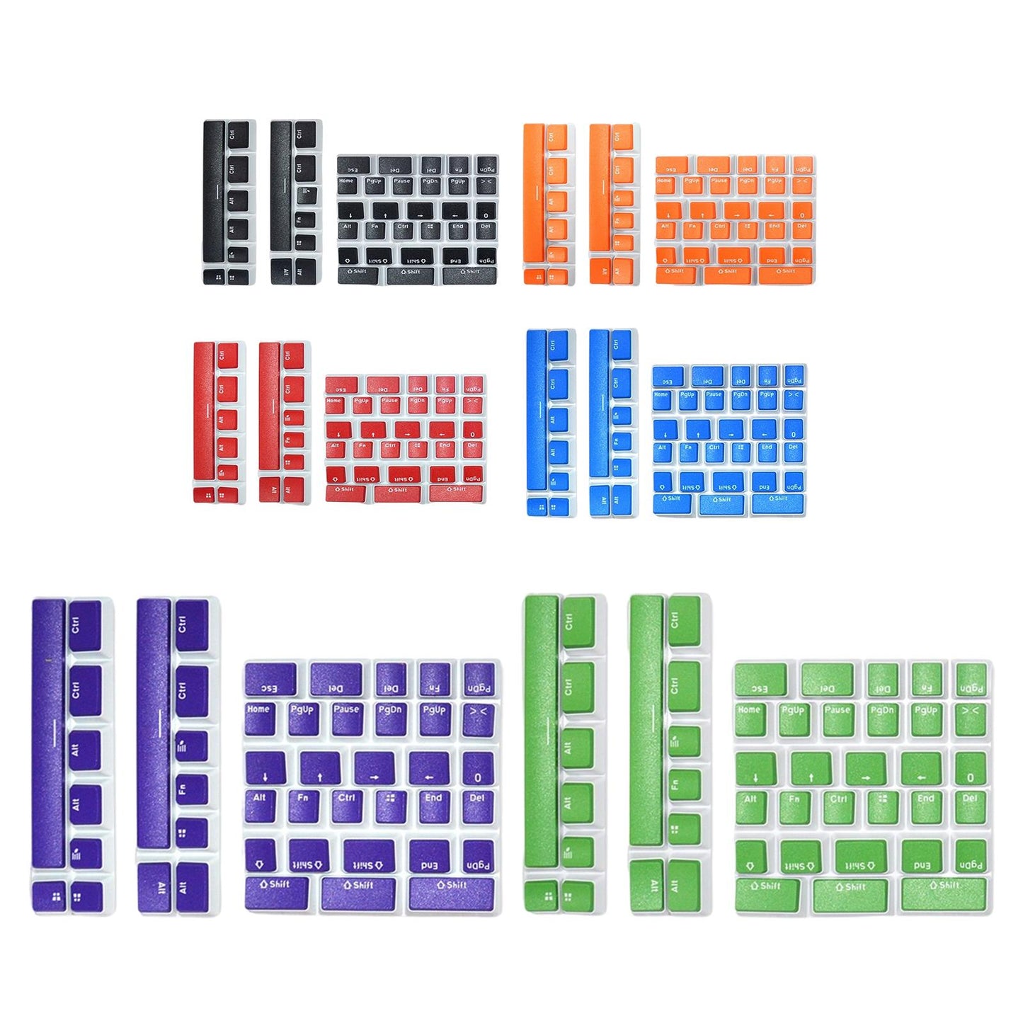 Pudding Key Caps Set Special Layout for Logitech 75 84 980 680 Blue
