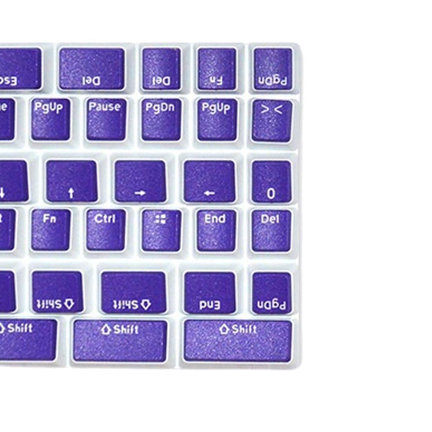 Pudding Key Caps Set Special Layout for Logitech 75 84 980 680 purple