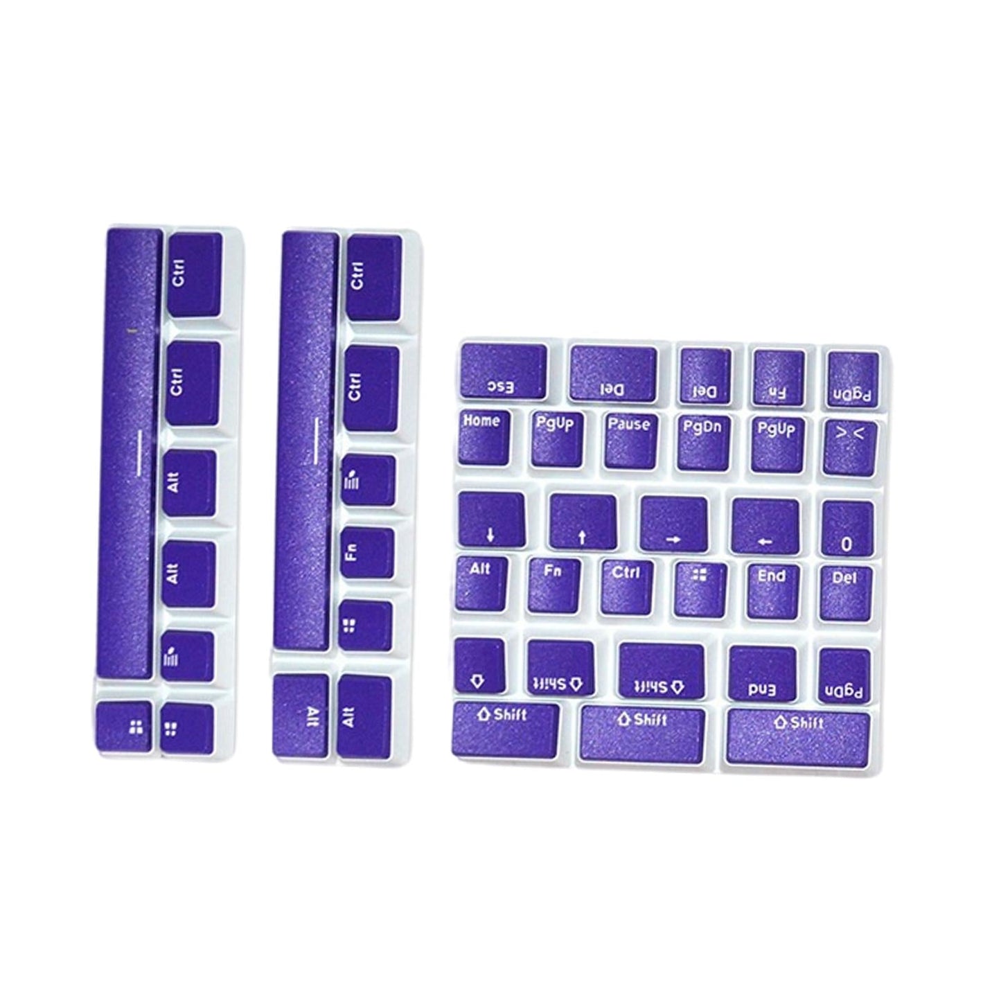 Pudding Key Caps Set Special Layout for Logitech 75 84 980 680 purple