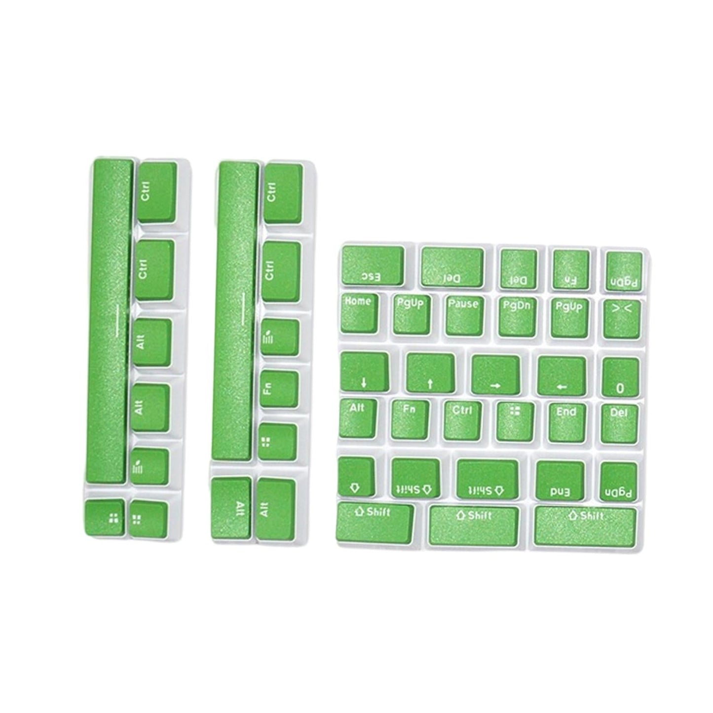 Pudding Key Caps Set Special Layout for Logitech 75 84 980 680 Cheese green