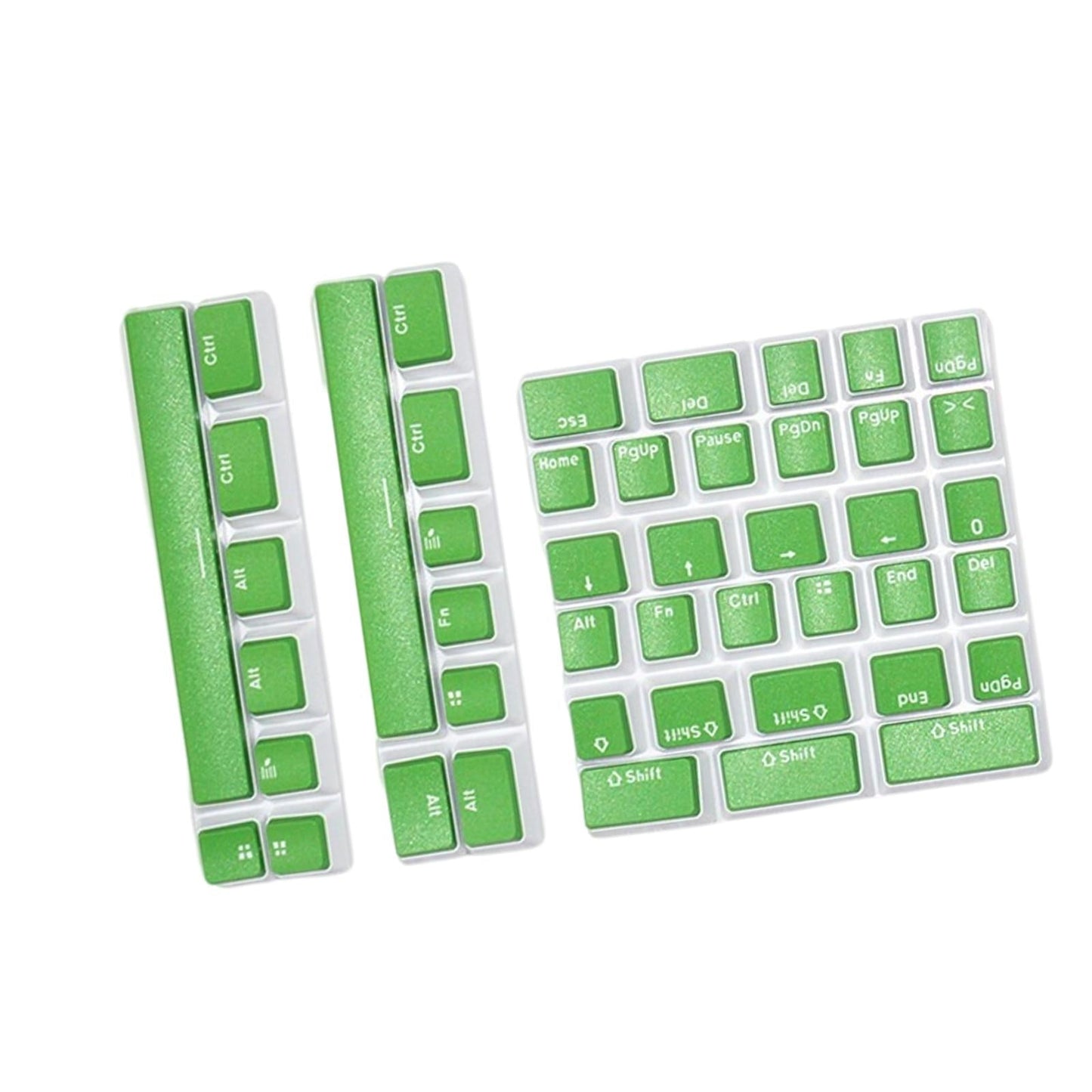 Pudding Key Caps Set Special Layout for Logitech 75 84 980 680 Cheese green