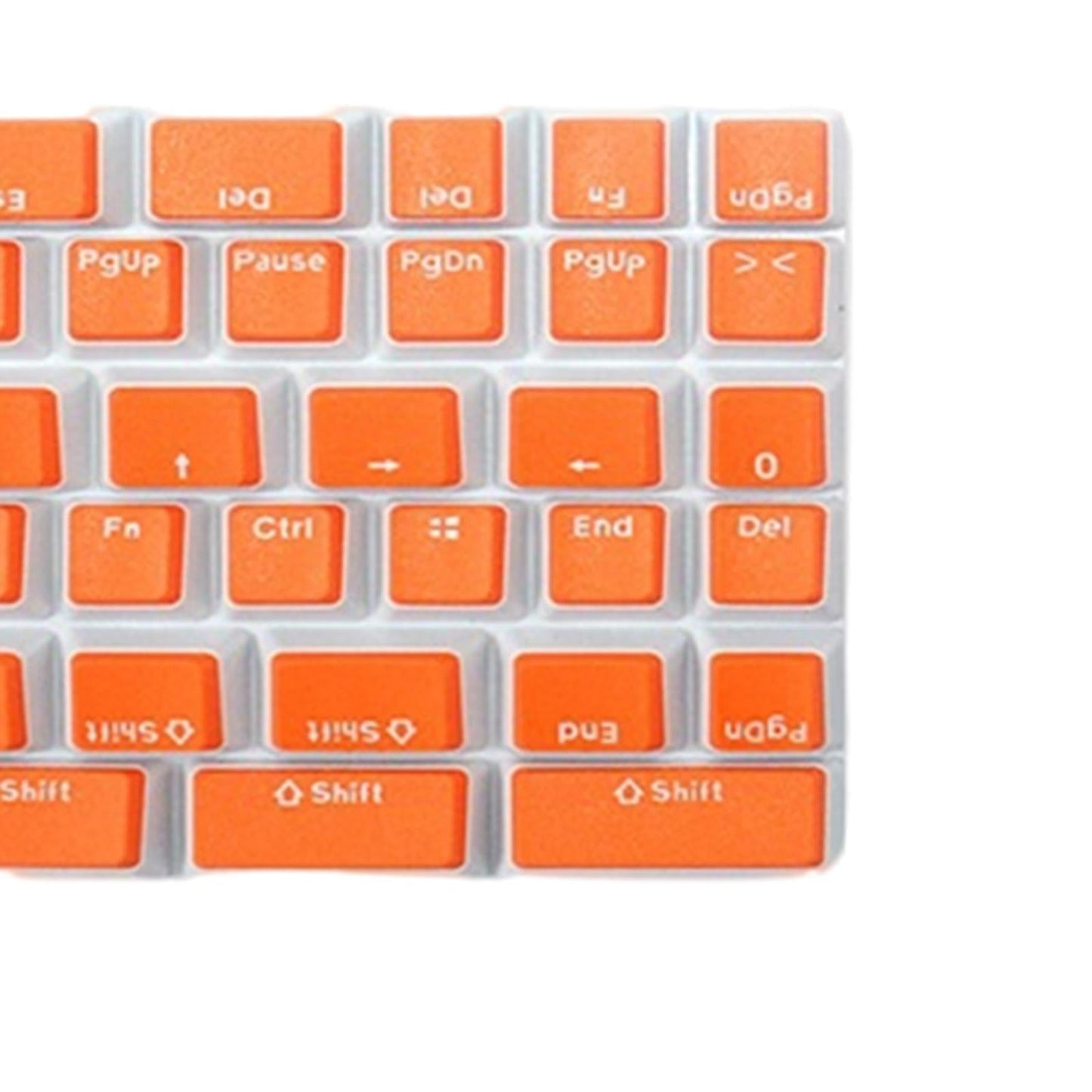 Pudding Key Caps Set Special Layout for Logitech 75 84 980 680 Orange red