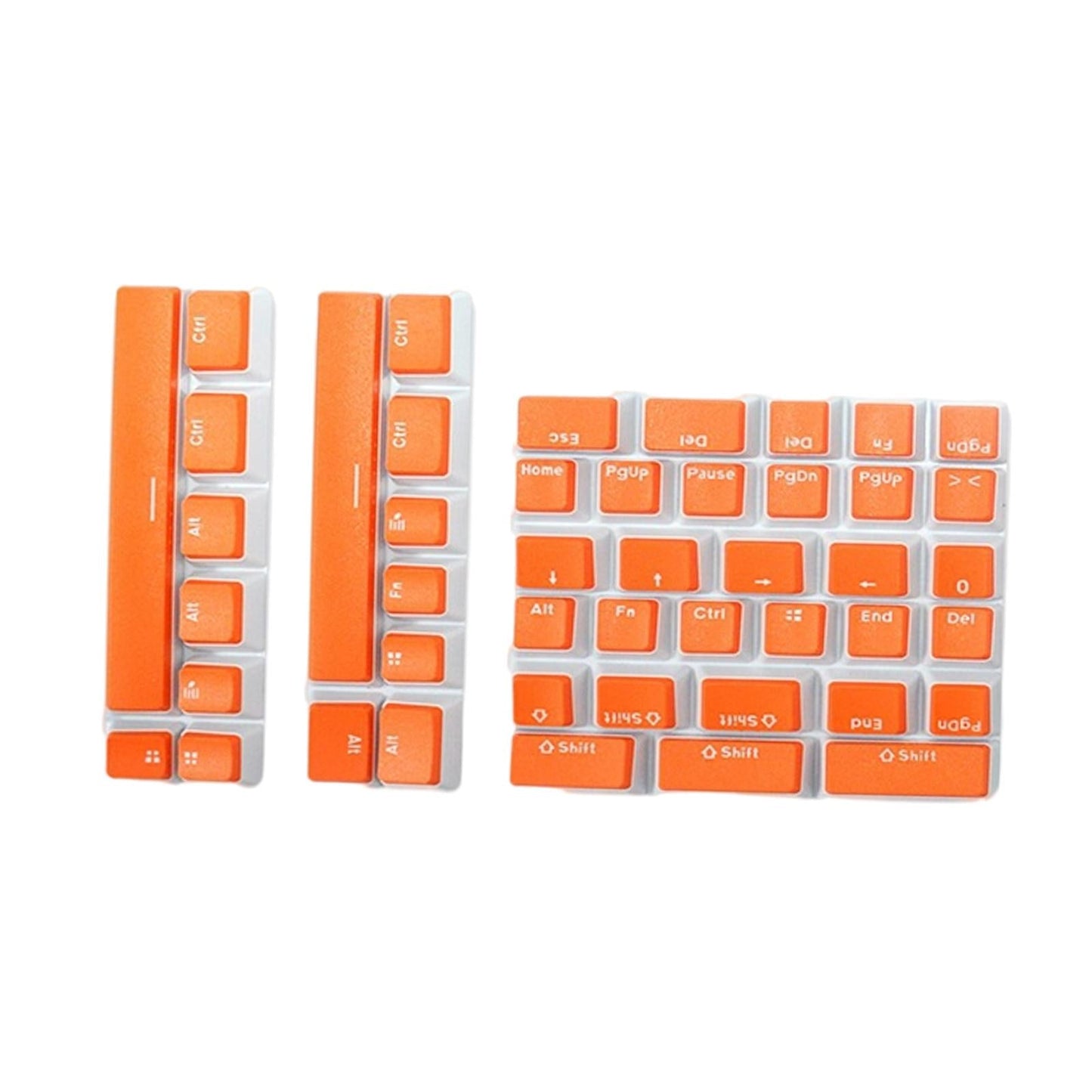 Pudding Key Caps Set Special Layout for Logitech 75 84 980 680 Orange red