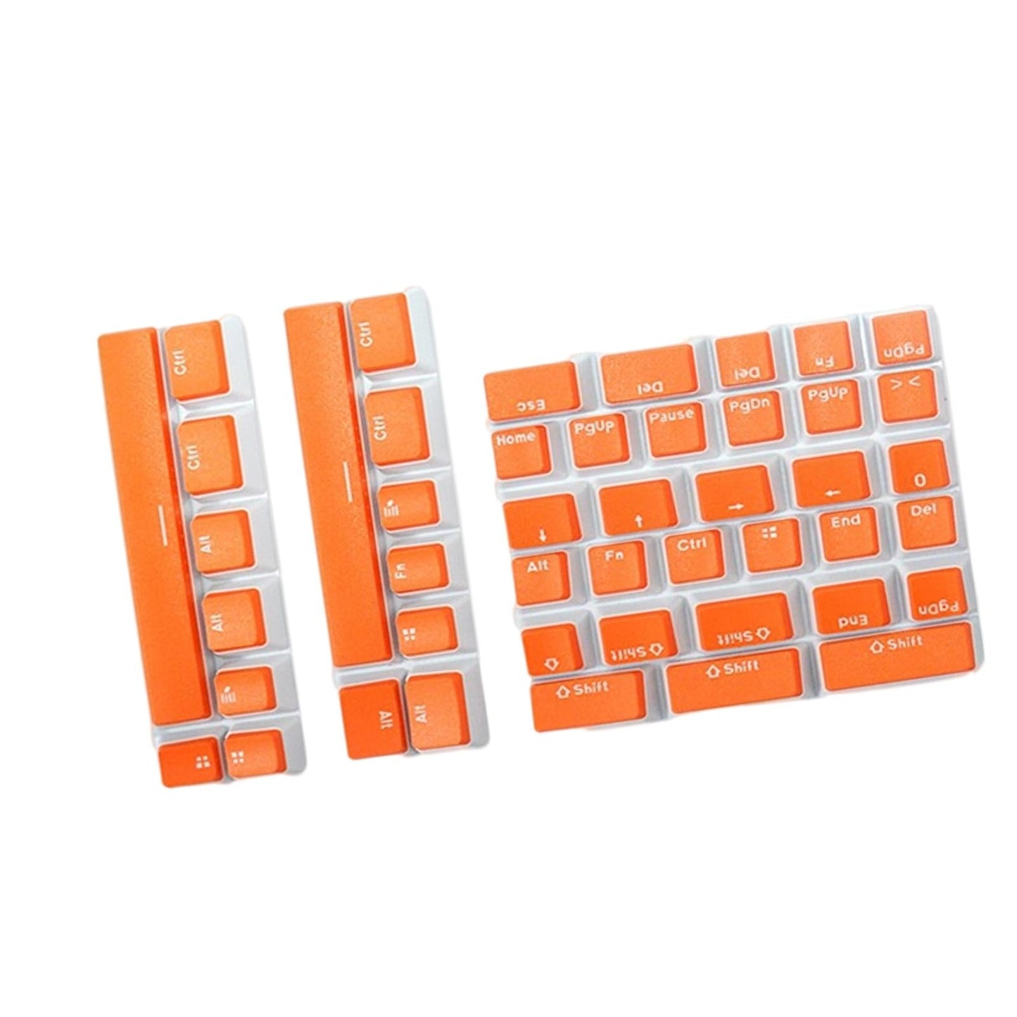 Pudding Key Caps Set Special Layout for Logitech 75 84 980 680 Orange red