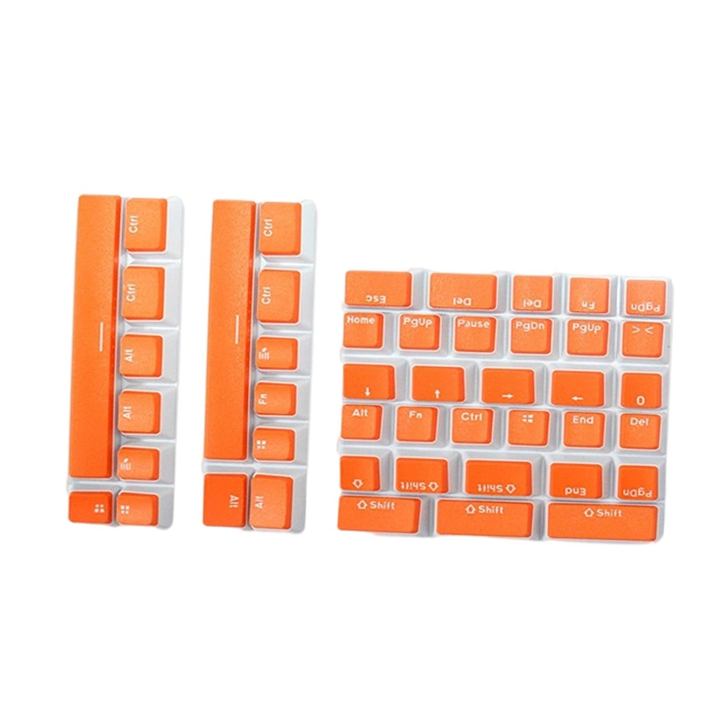 Pudding Key Caps Set Special Layout for Logitech 75 84 980 680 Orange red