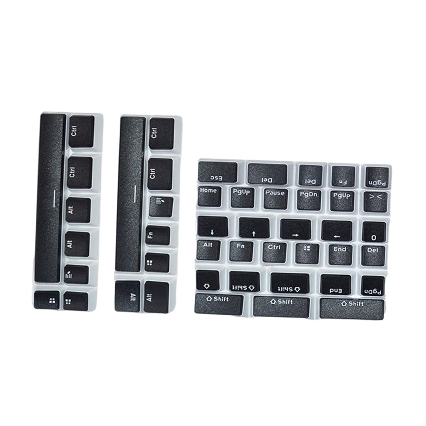 Pudding Key Caps Set Special Layout for Logitech 75 84 980 680 black