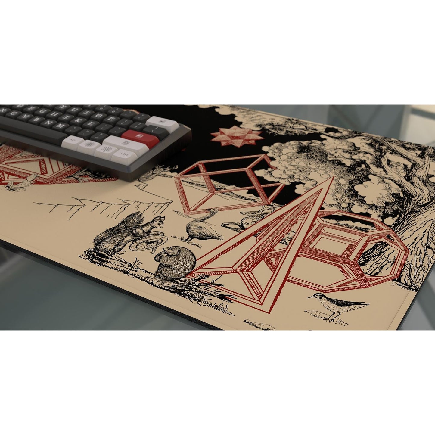 Nordic Large Mouse Pad Desk Keyboard Mat 900 x 400mm for Laptop Office Home