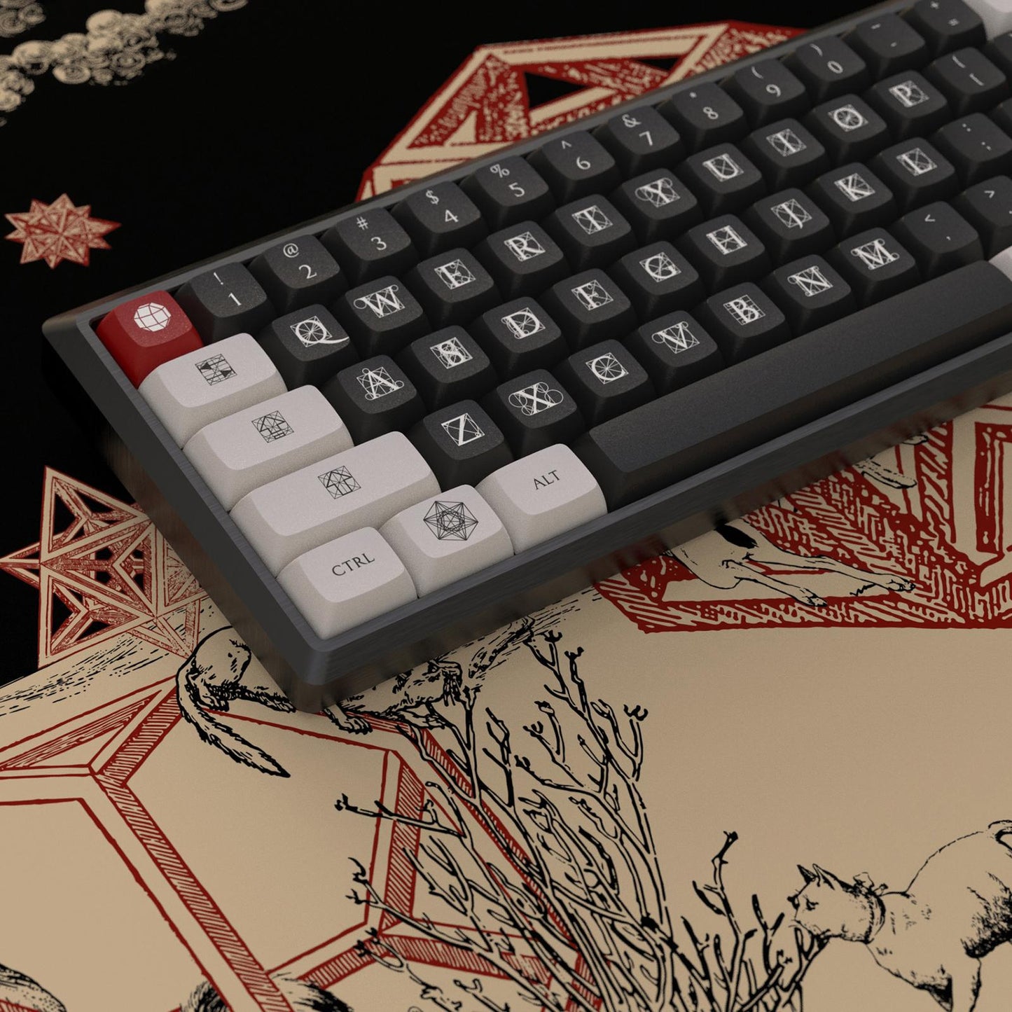 Nordic Large Mouse Pad Desk Keyboard Mat 900 x 400mm for Laptop Office Home