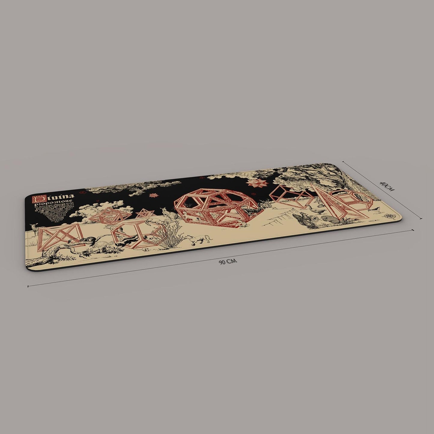 Nordic Large Mouse Pad Desk Keyboard Mat 900 x 400mm for Laptop Office Home