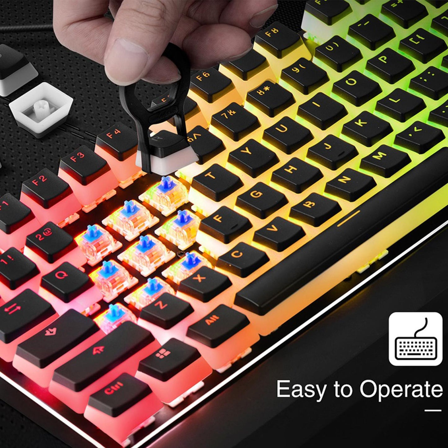 141 Keys Set DIY Black PBT Key Caps Keycaps for MX Mechanical Keyboard