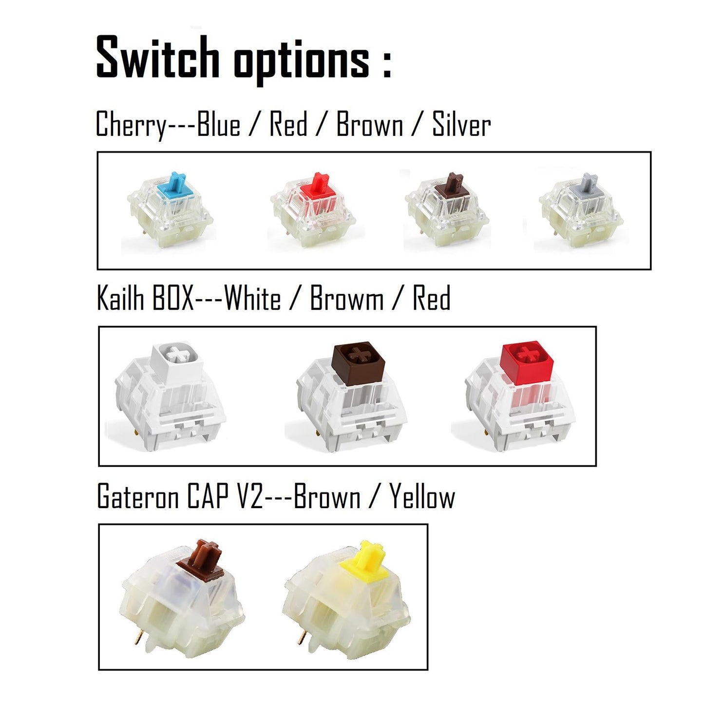 Anne Pro2 Bluetooth RGB 61Keys Mini Mechanical Keyboard W CAPs Brown Axis