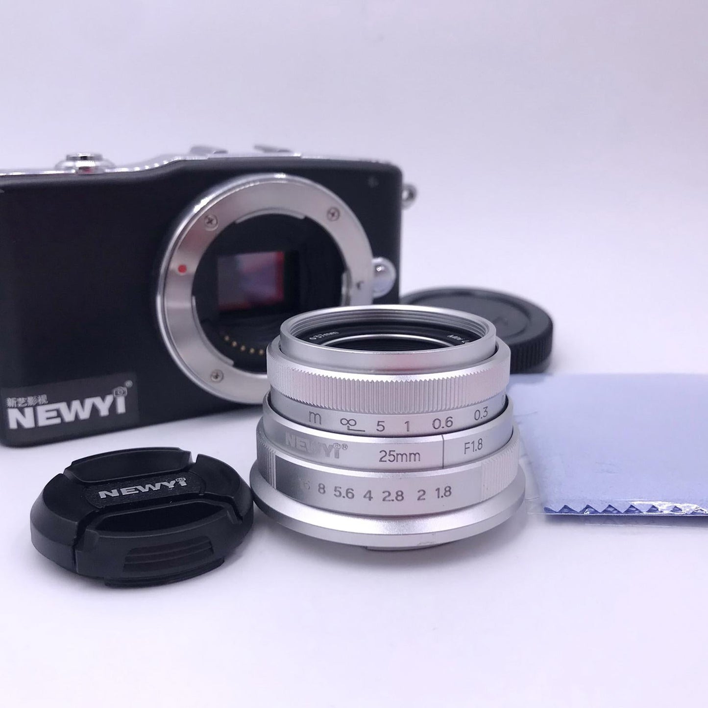 Prime Fixed Lens F/1.8 with Front Lens Cover for Micro Cameras M4 3
