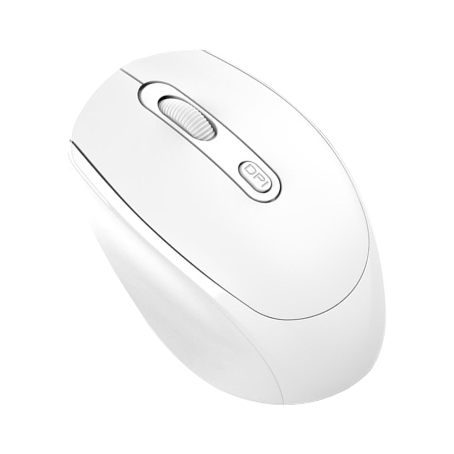 2.4G Wireless Mouse Slim with USB Receiver Portable for Pc Laptop White