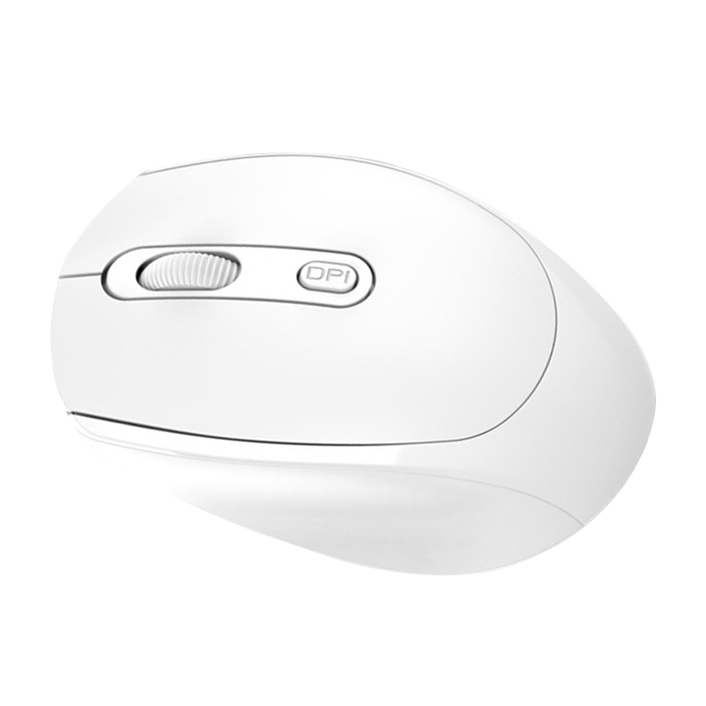 2.4G Wireless Mouse Slim with USB Receiver Portable for Pc Laptop White