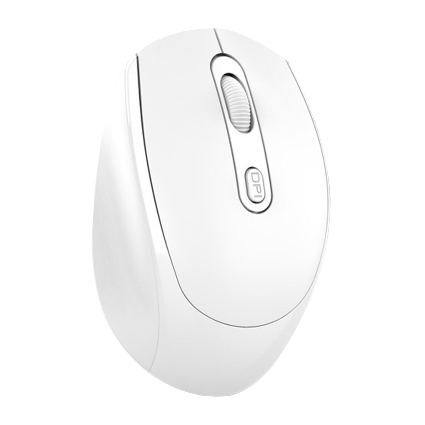 2.4G Wireless Mouse Slim with USB Receiver Portable for Pc Laptop White