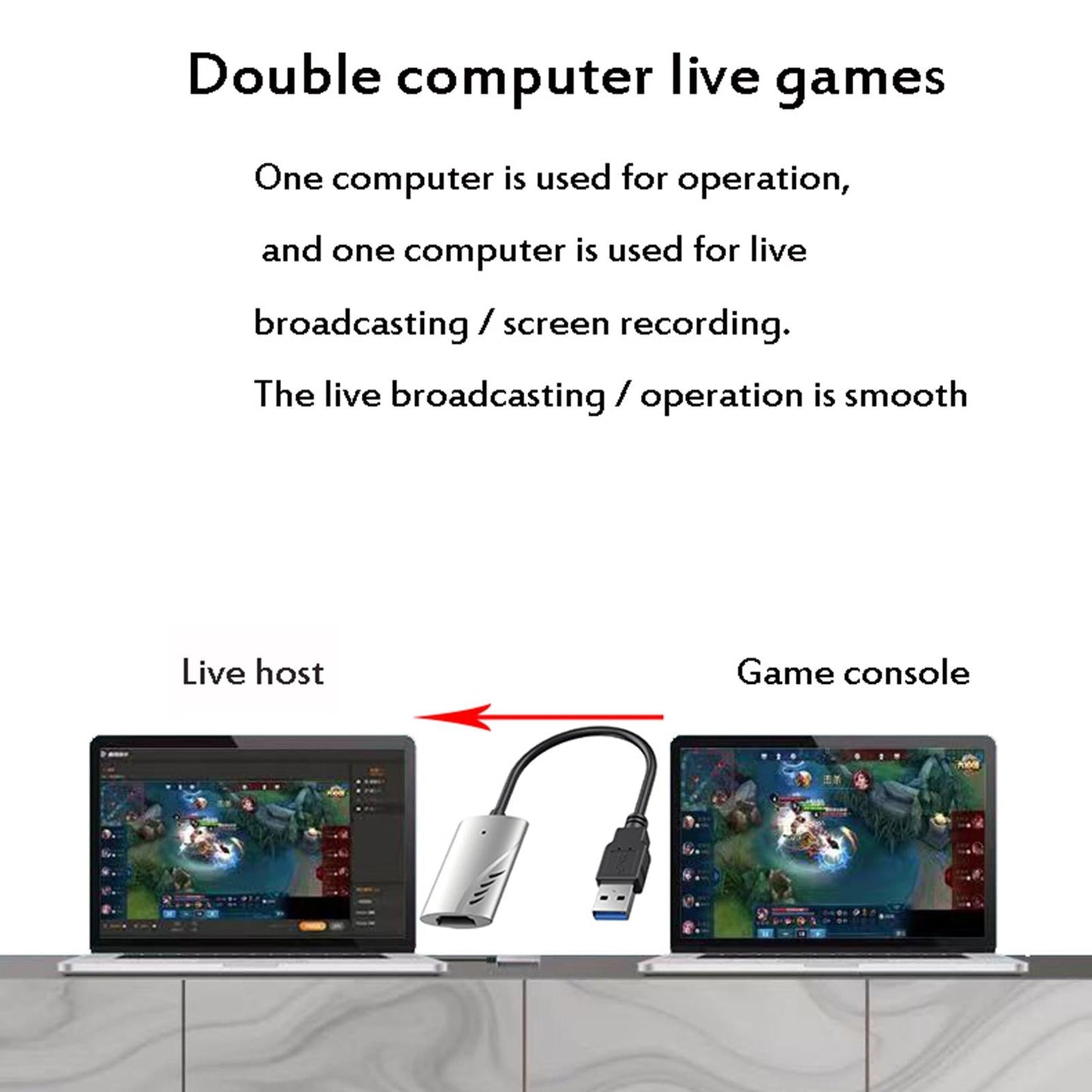 4K 60Hz Capture Card HDMI to USB3.0 1080P for Online Meeting Recording