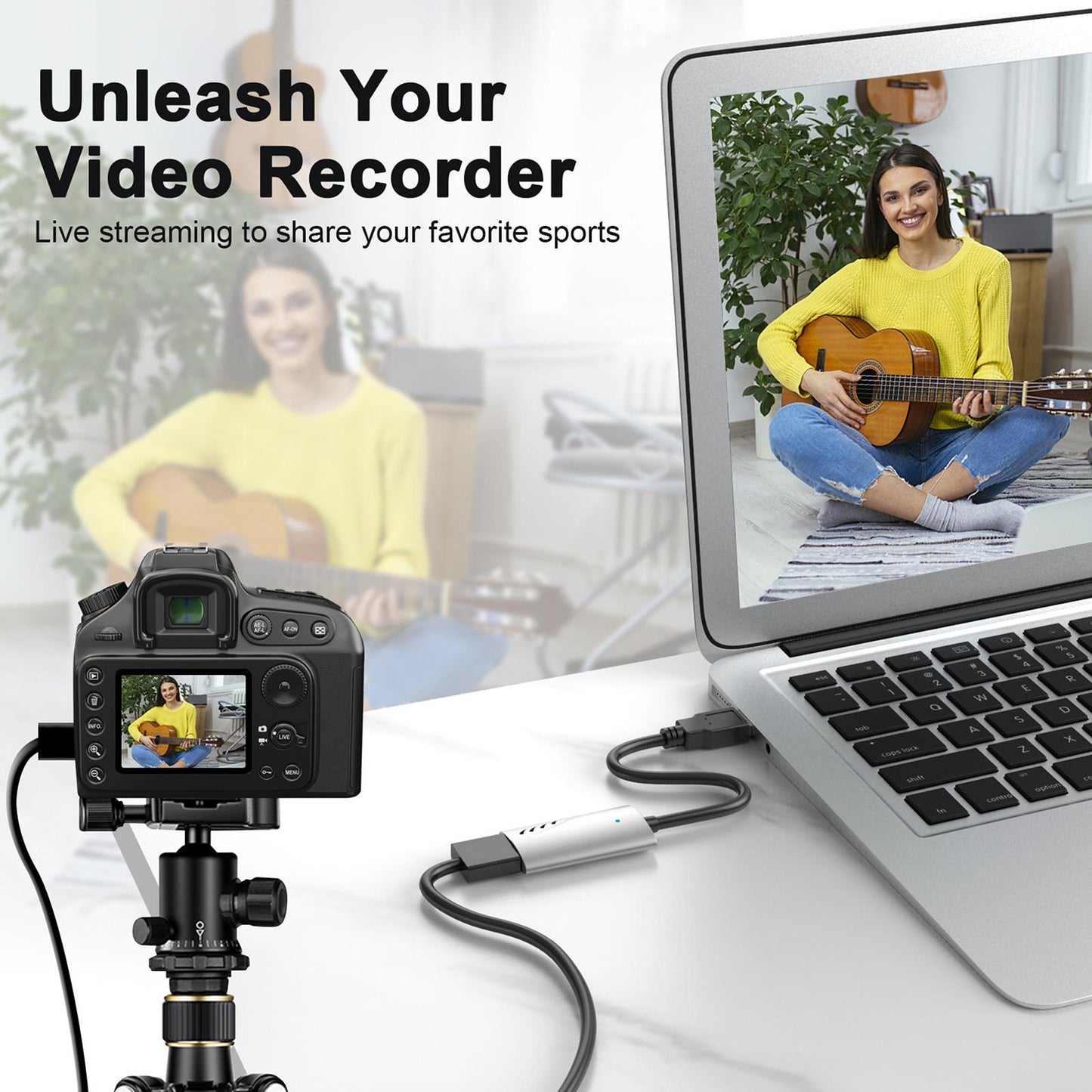 4K 60Hz Capture Card HDMI to USB3.0 1080P for Online Meeting Recording