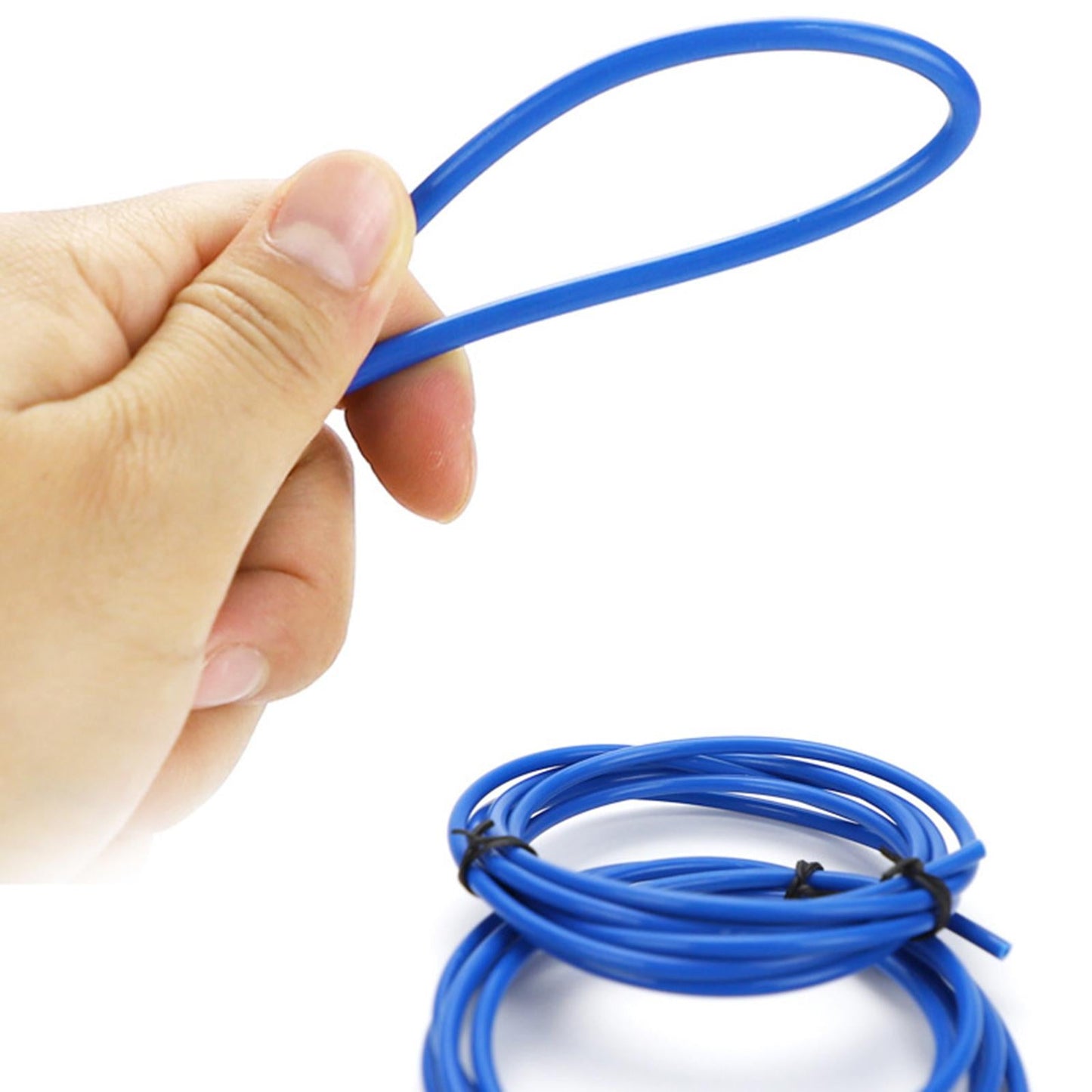 Pneumatic Connector Outer Diameter 4mm Fitting PC4-M6 PTFE Tube blue