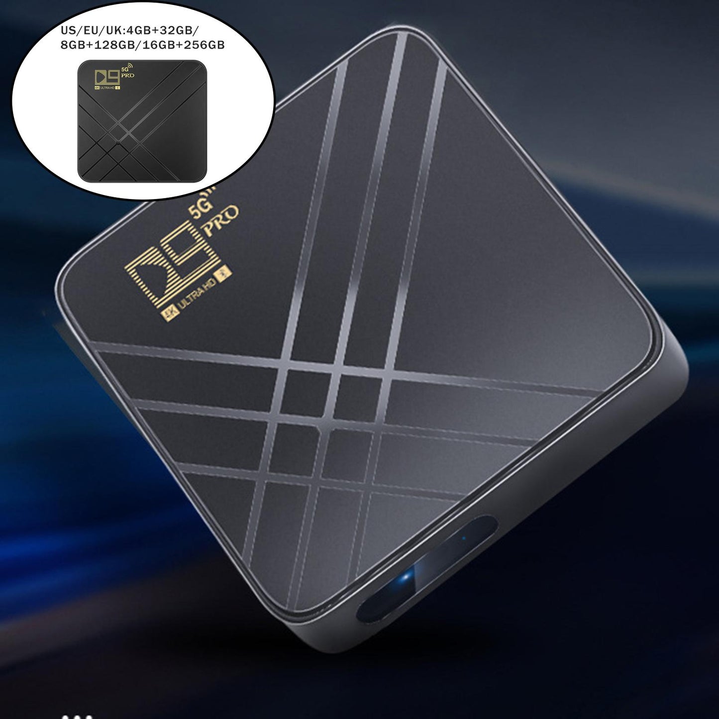 D9 Pro 2.4G/5G Android 10.0 Media Player 4K Video TV Receiver 4GB 32GB US