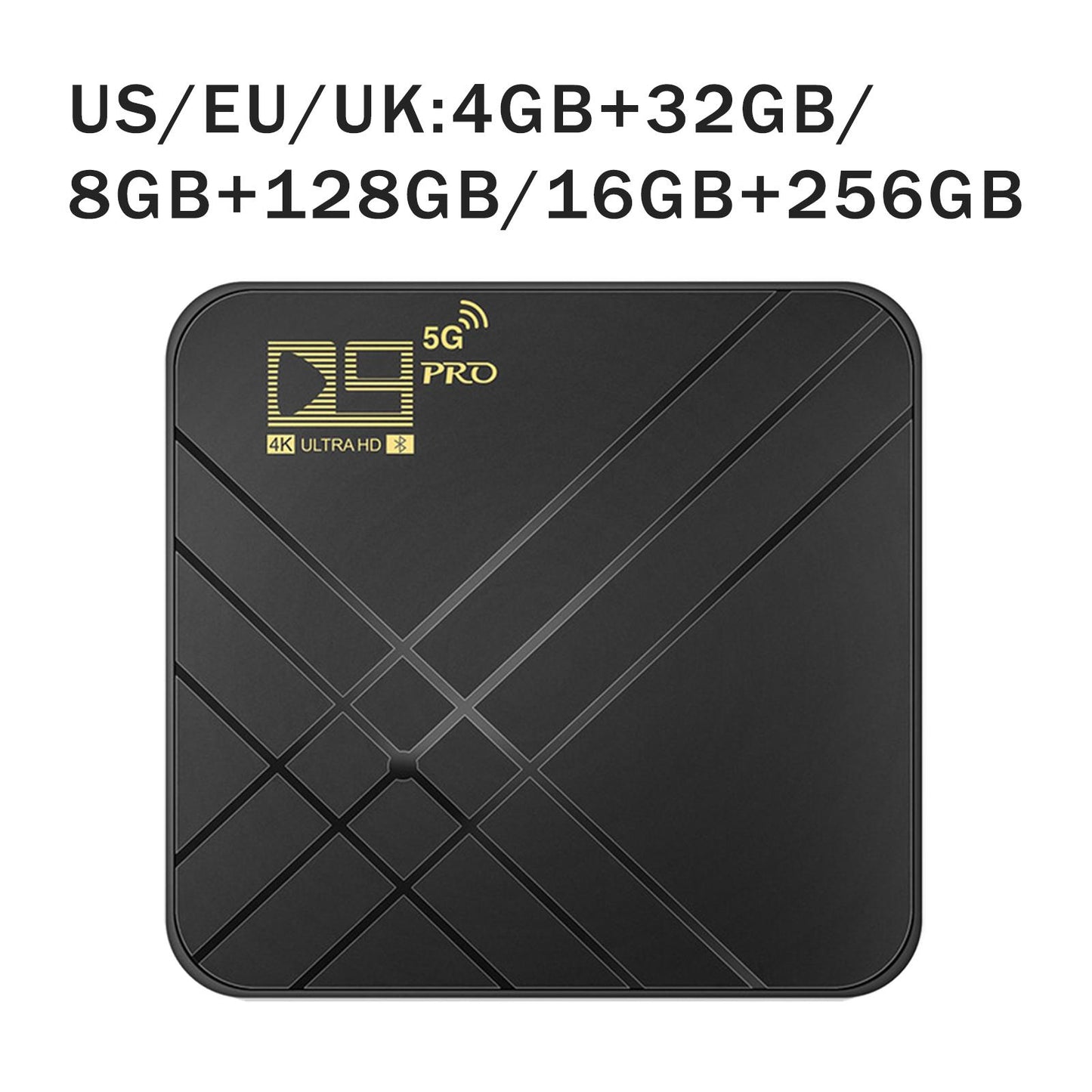 D9 Pro 2.4G/5G Android 10.0 Media Player 4K Video TV Receiver 4GB 32GB US