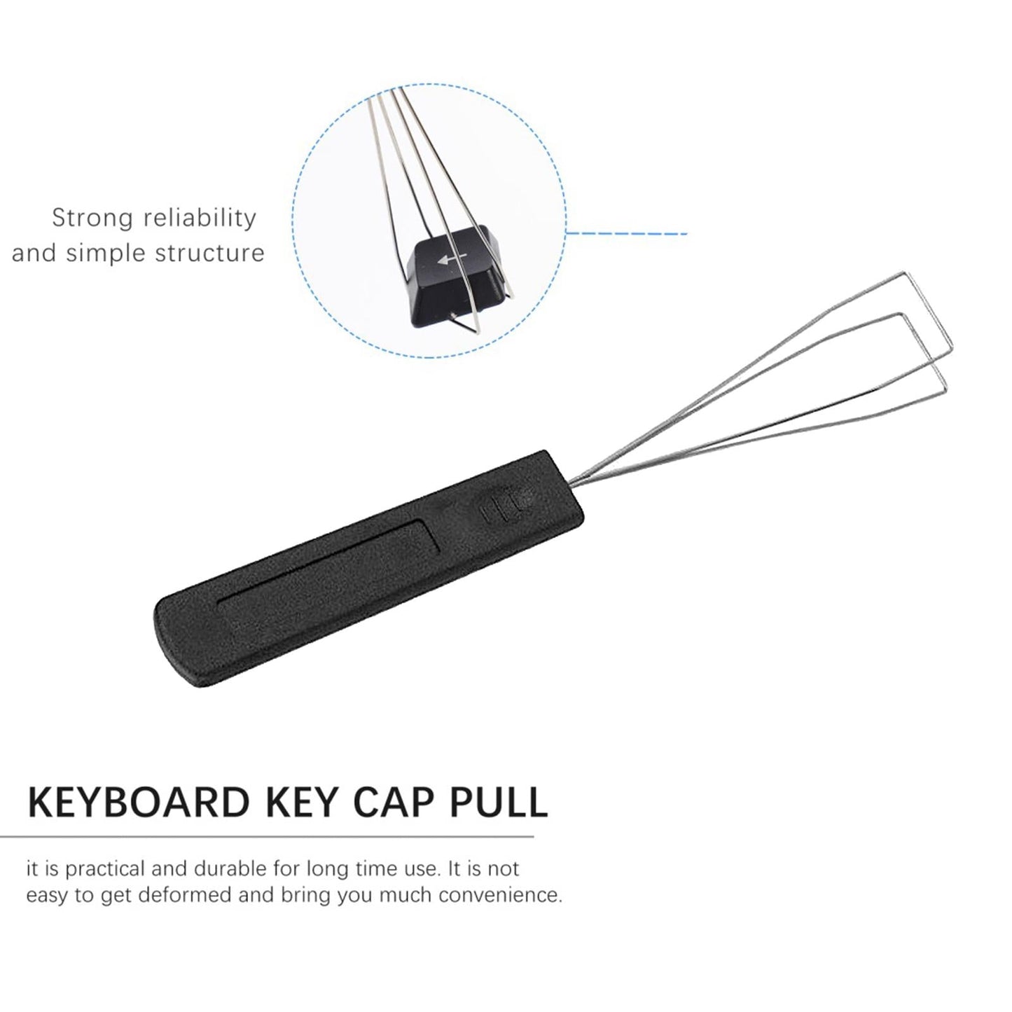 Keycap Puller Removal Tool Expert Key Pulling for Removing Fixing black
