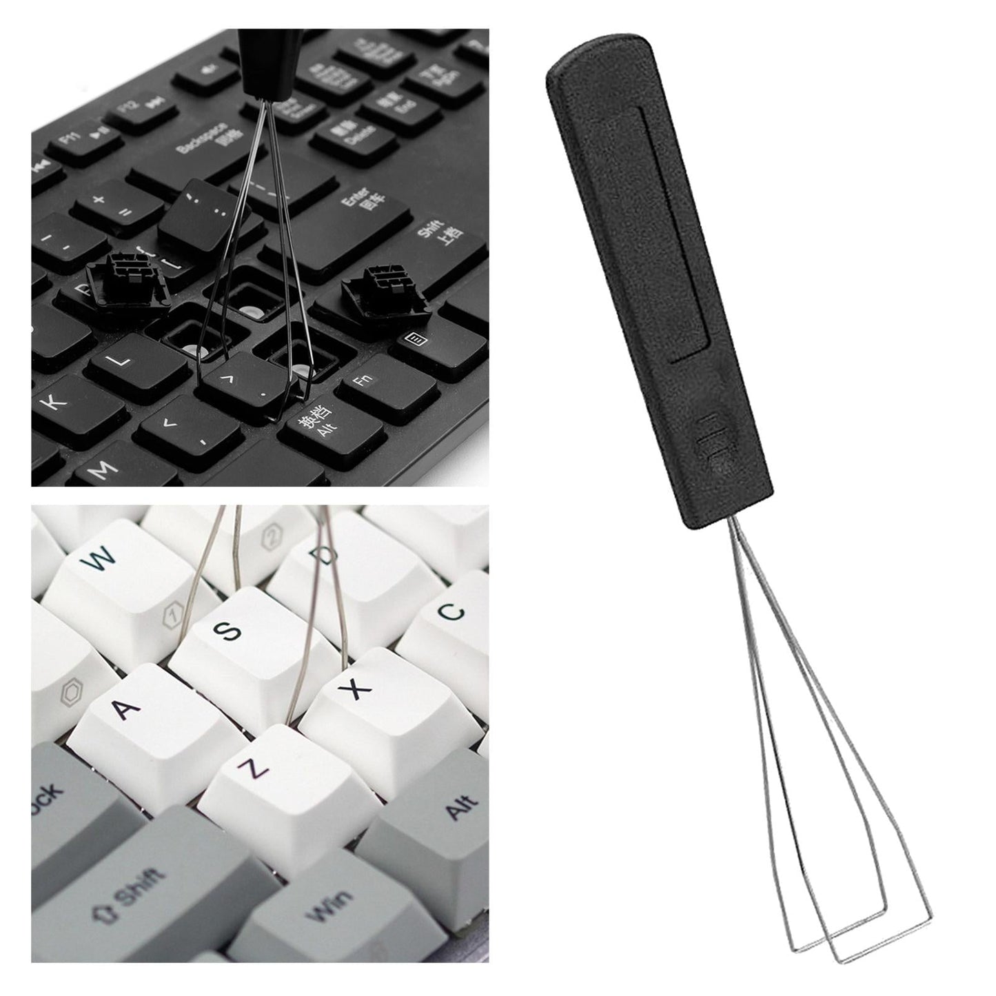 Keycap Puller Removal Tool Expert Key Pulling for Removing Fixing black