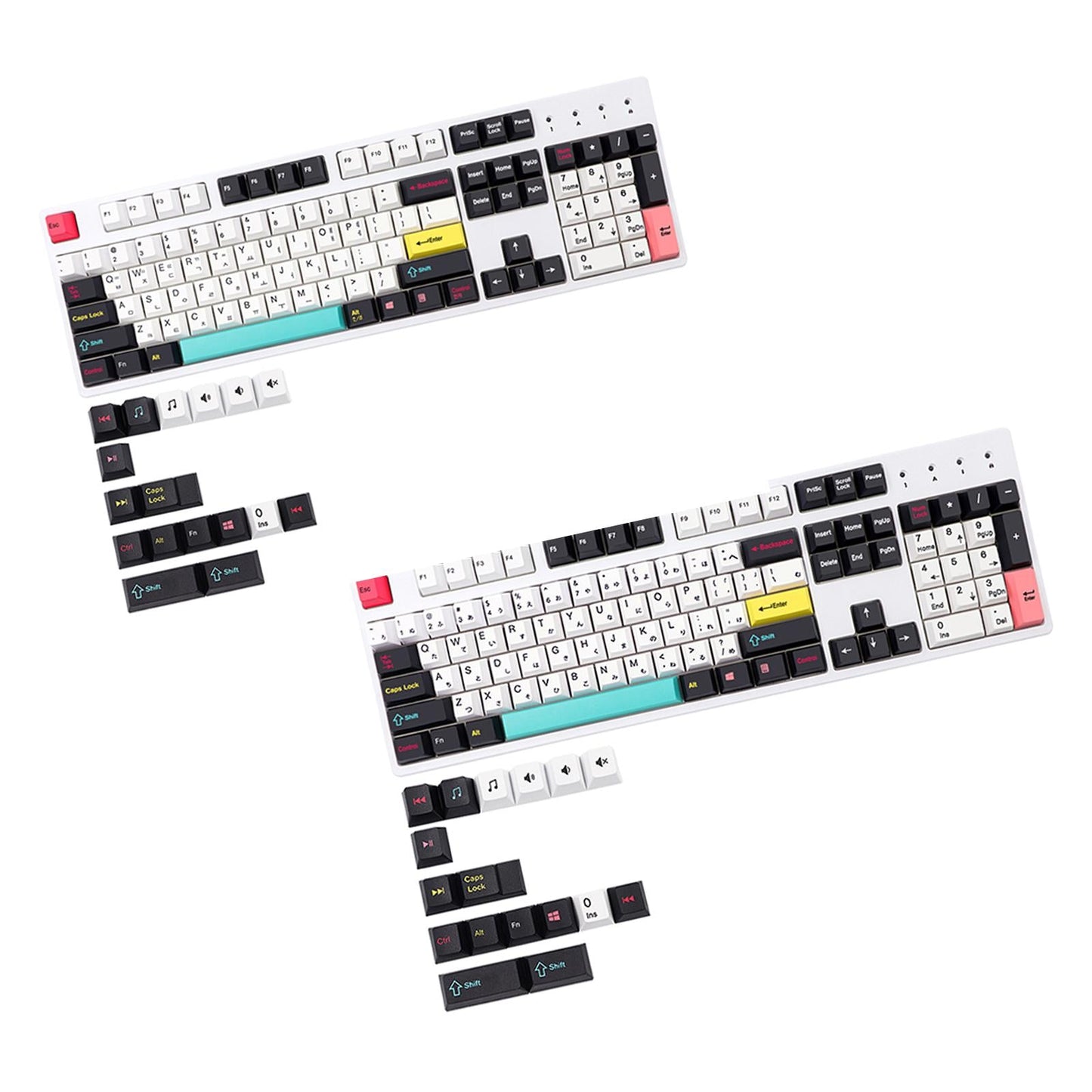121 Keys Set PBT Key Caps Keycaps for Cherry MX Mechanical Keyboard Japanese