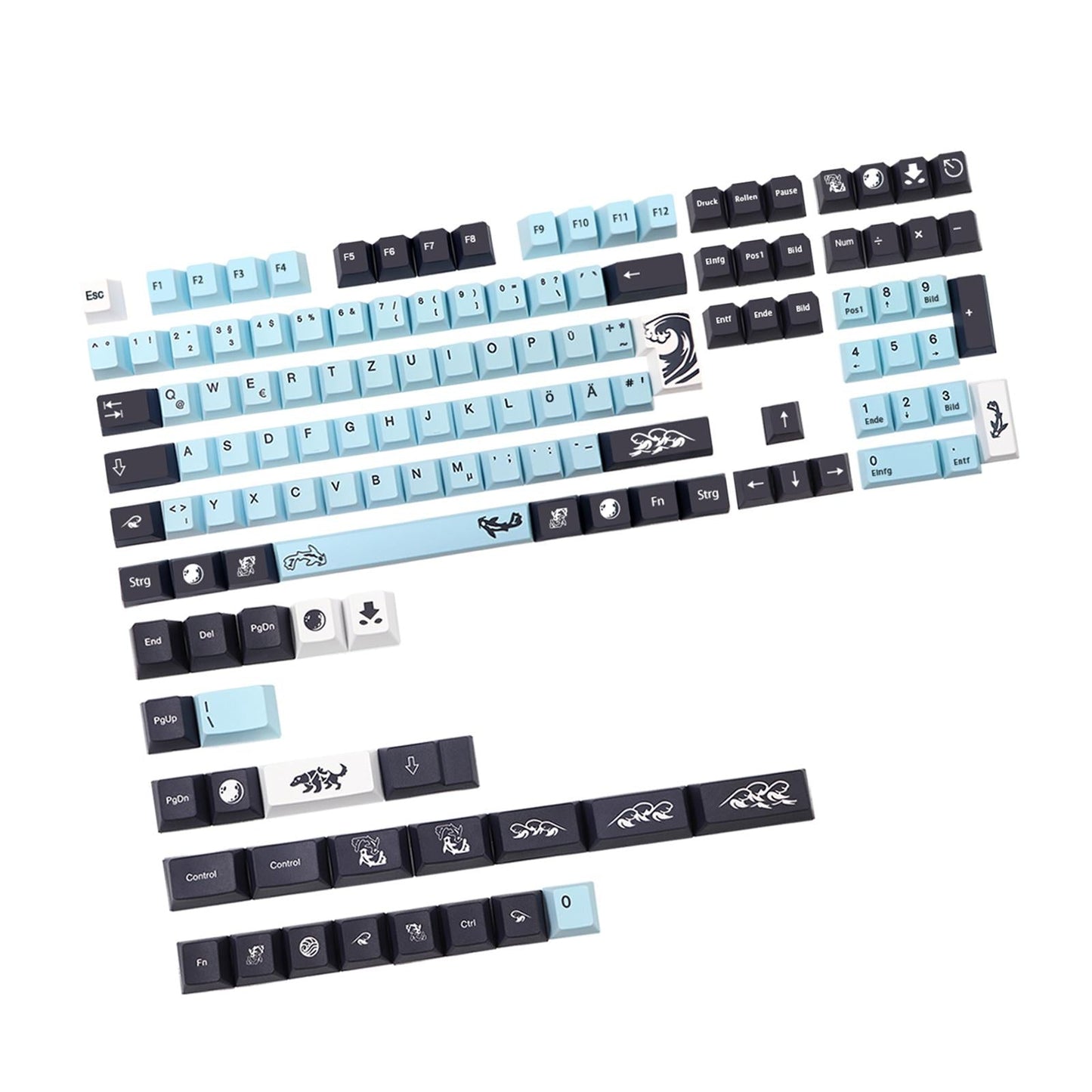 134 Key Mechanical Keyboard Keycaps PBT Keycaps for Cherry MX Home Supplies