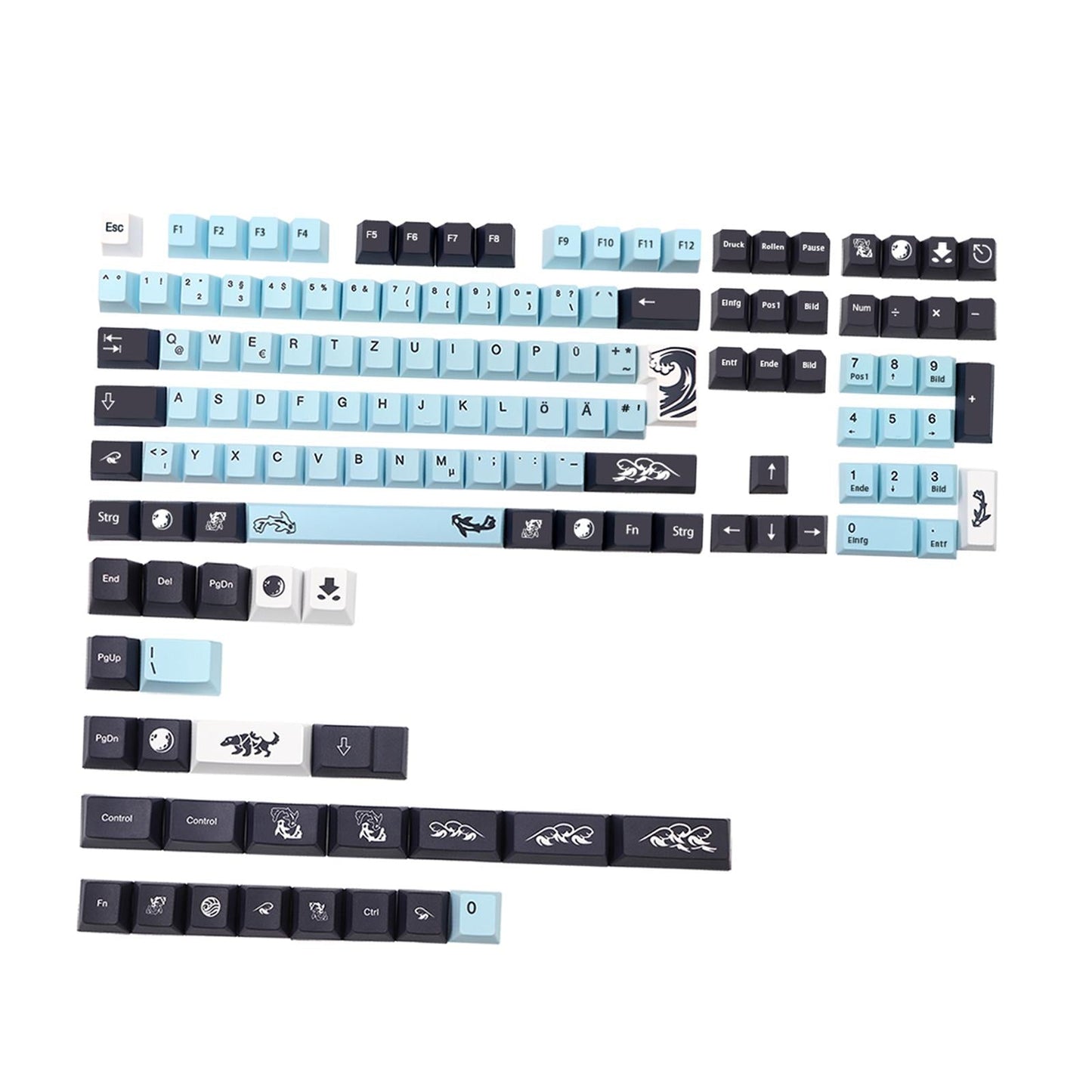 134 Key Mechanical Keyboard Keycaps PBT Keycaps for Cherry MX Home Supplies