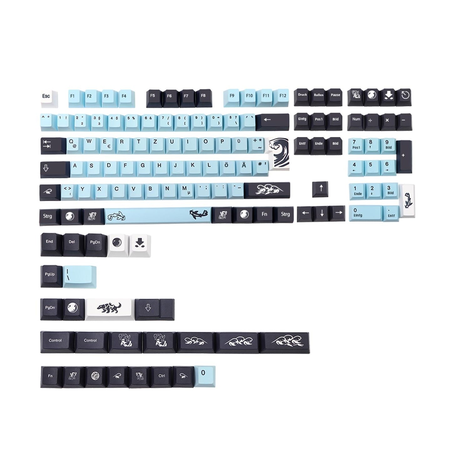 134 Key Mechanical Keyboard Keycaps PBT Keycaps for Cherry MX Home Supplies