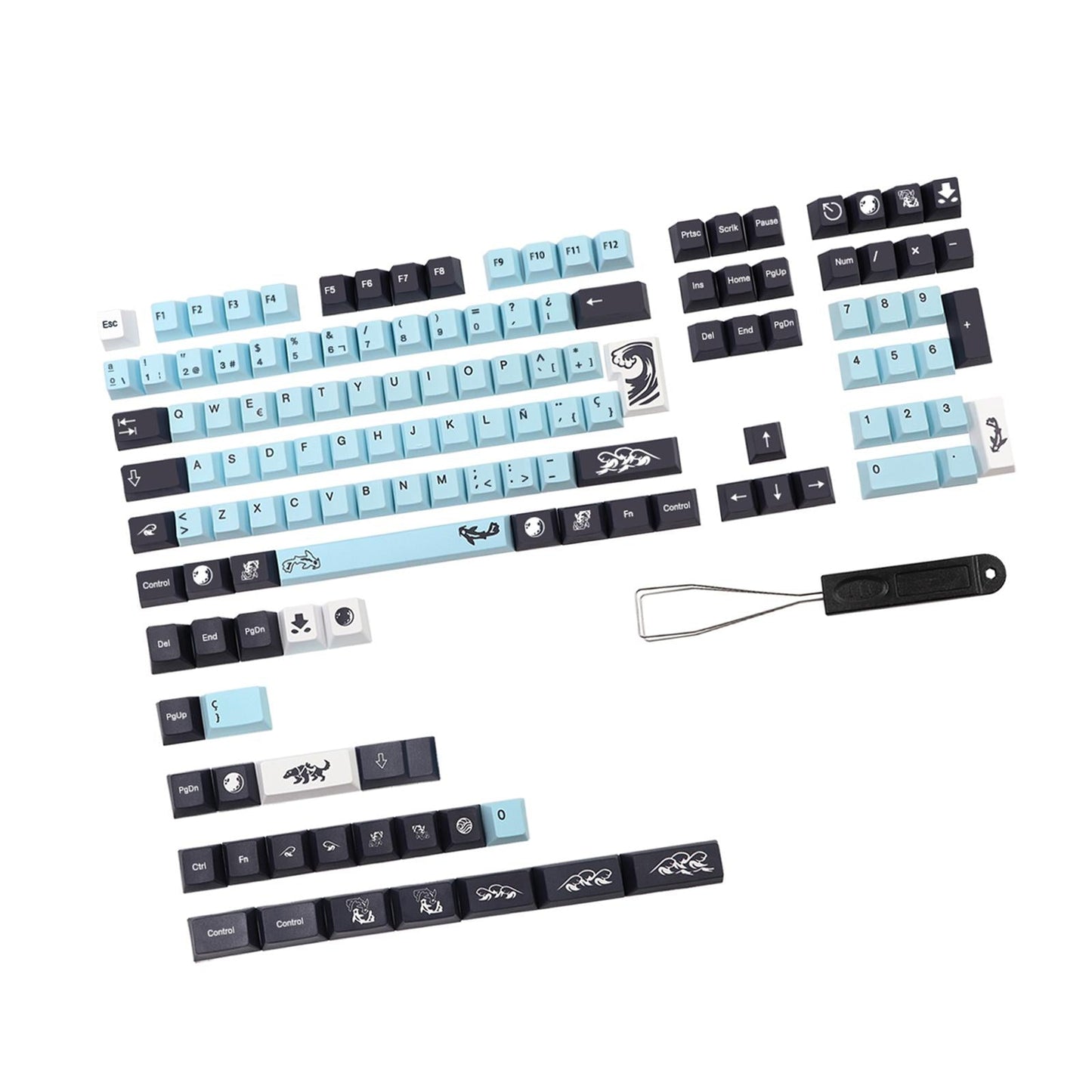 Keycap Smooth Lines Minimalist Style Subbed DIY for Kailh Box MX Switch