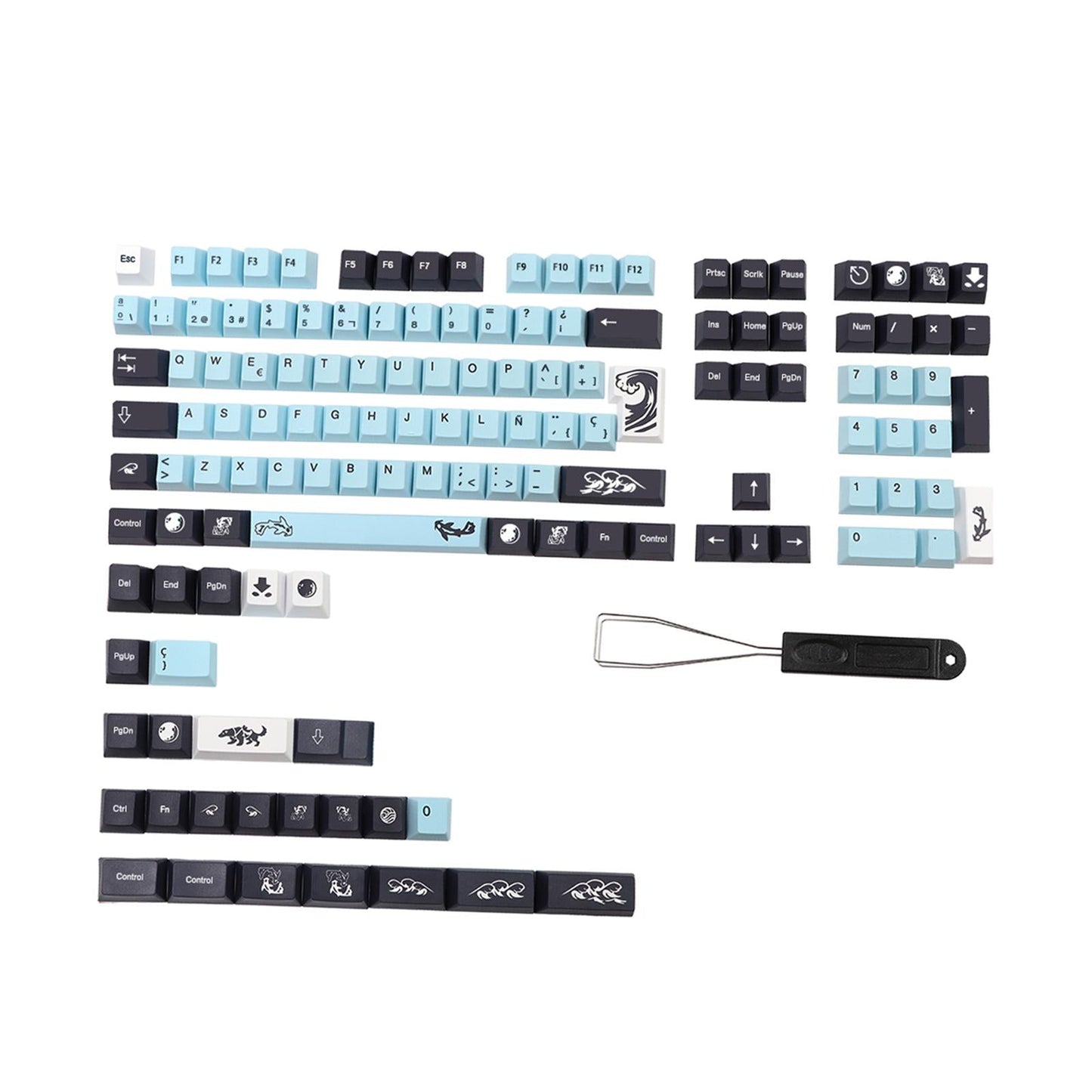 Keycap Smooth Lines Minimalist Style Subbed DIY for Kailh Box MX Switch