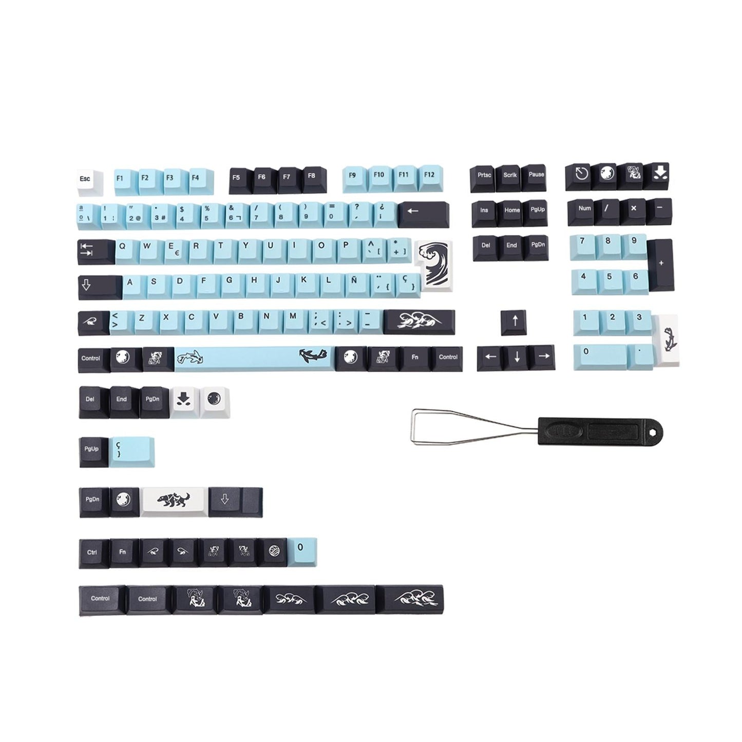 Keycap Smooth Lines Minimalist Style Subbed DIY for Kailh Box MX Switch