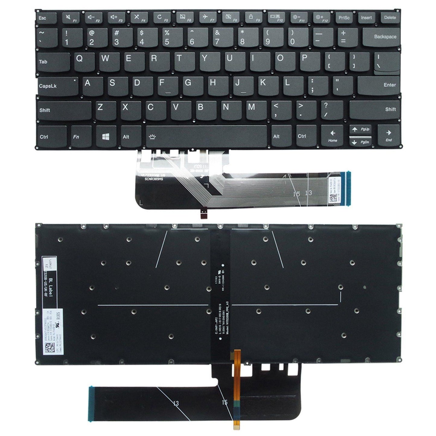US English keyboard w/Backlit for Lenovo S540-14IWL K4-IWL C340-14IWL Home
