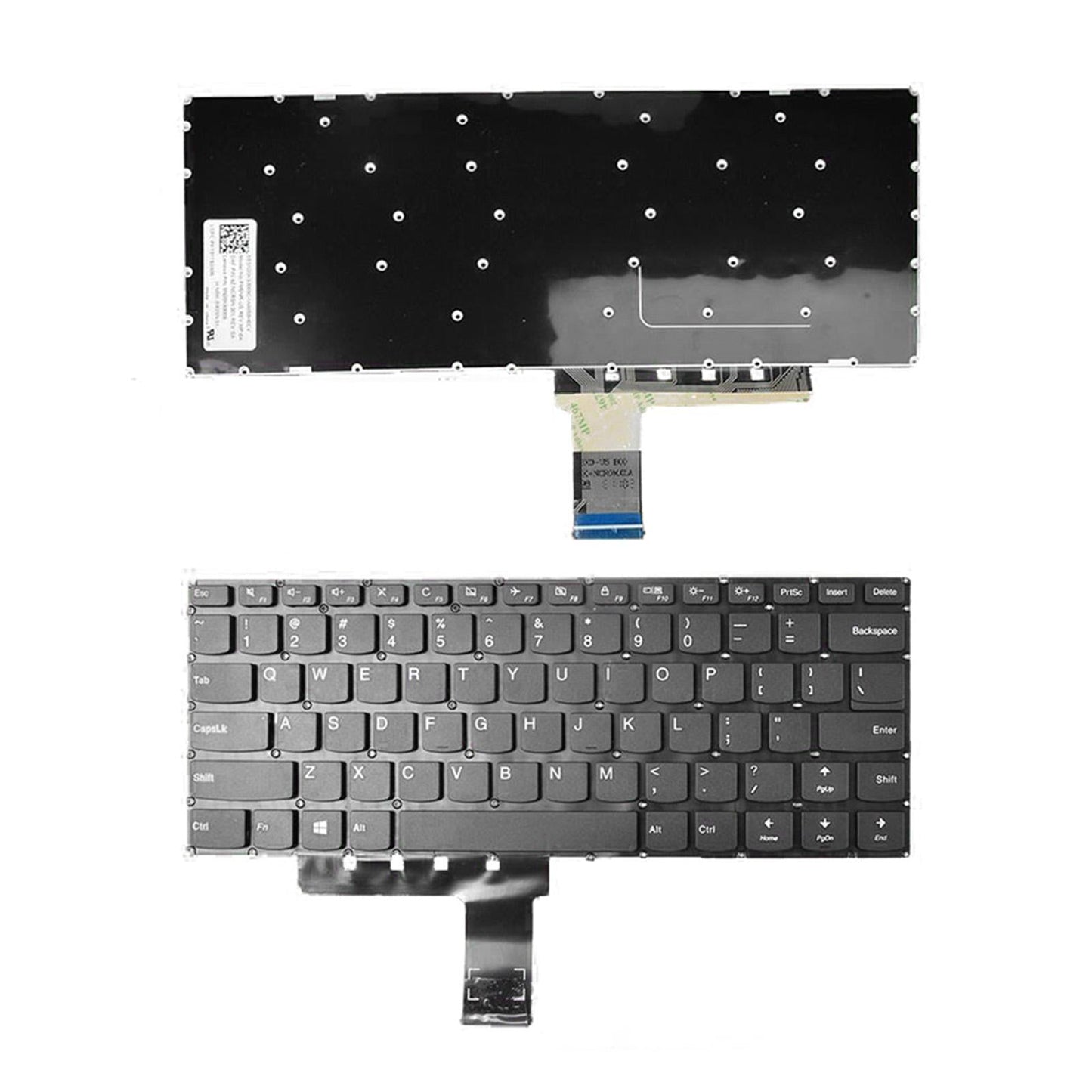 Black Laptop US Computer Parts Full Keyboard Plastic for Lenovo IdeaPad