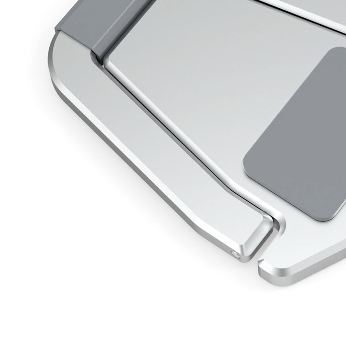 Laptop Stand Base Cooling Bracket Computer Accessories 1 Pair for Office Silver