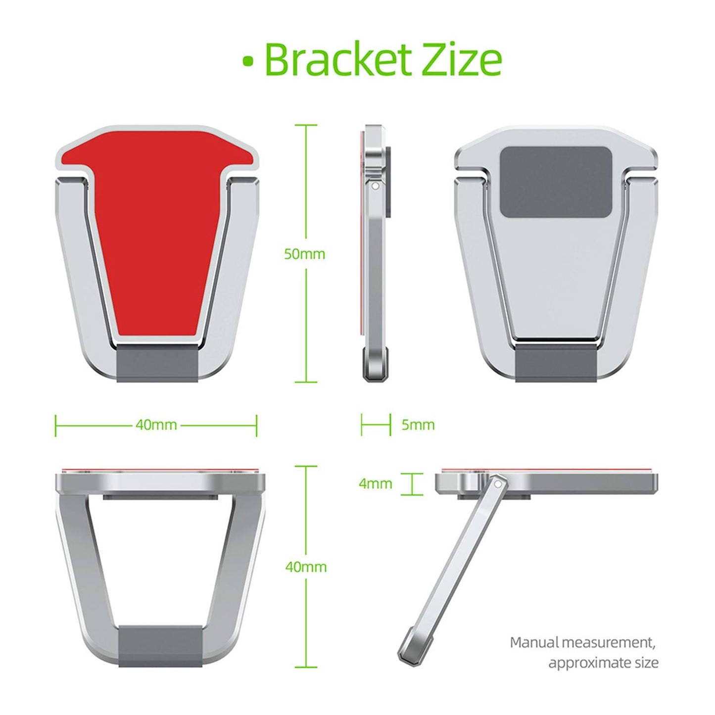Laptop Stand Base Cooling Bracket Computer Accessories 1 Pair for Office Silver