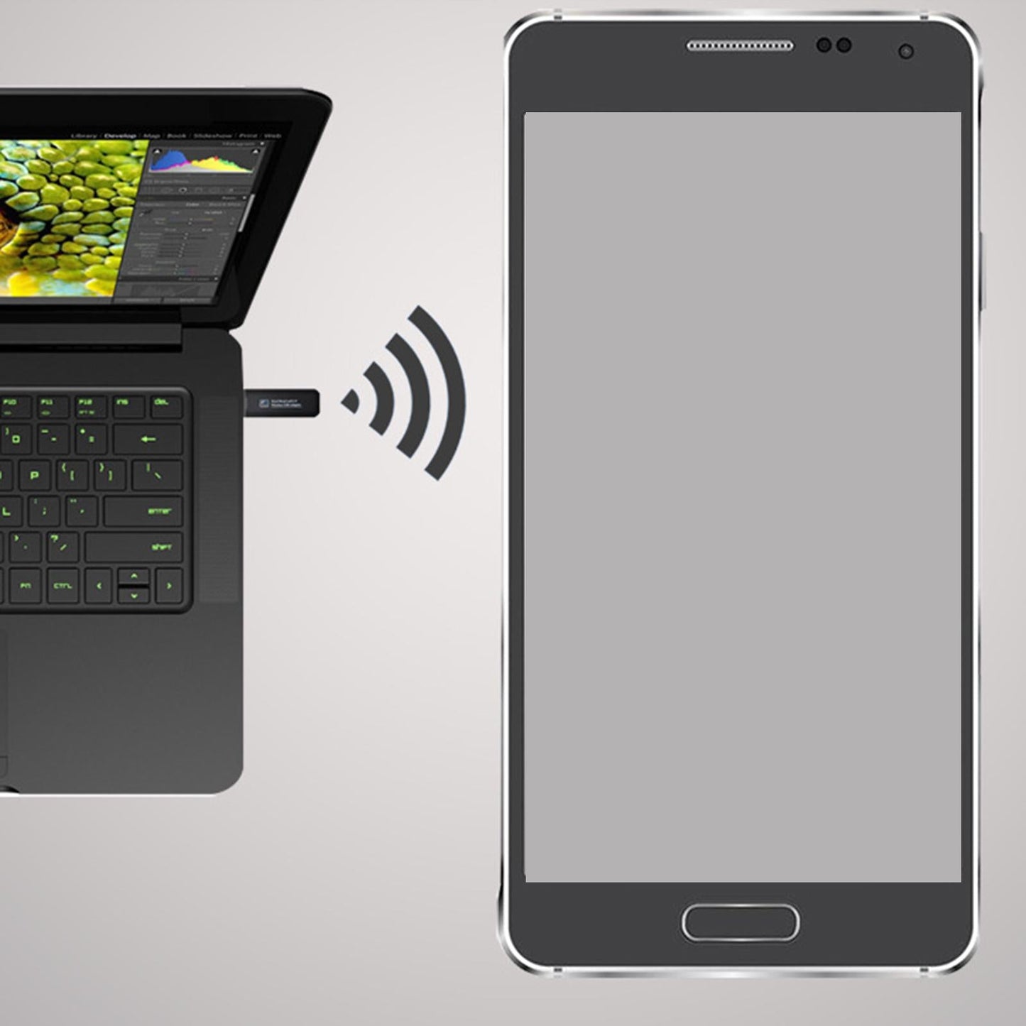 AC 1200Mbps Adapter USB WiFi Wireless Network Card 5GHz & 2.4G for Computer