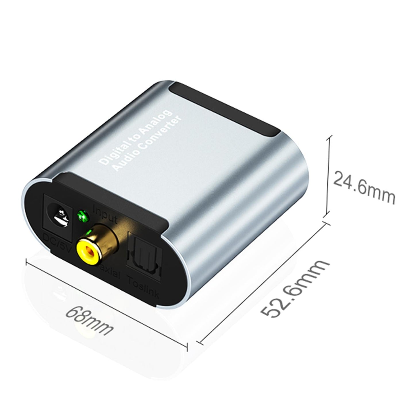 Digital Optical to Analog Analogue Audio Converter with Coaxial cable