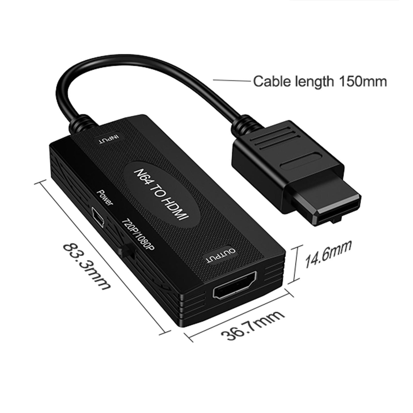 N64 To HDMI Converter for Nintendo 64 Console Portable Easy Use Premium