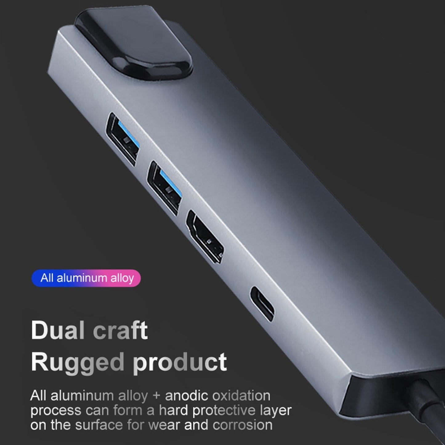 USB C Hub 5 in 1 Type C Docking Station HDMI for Laptops Phone USB C Device