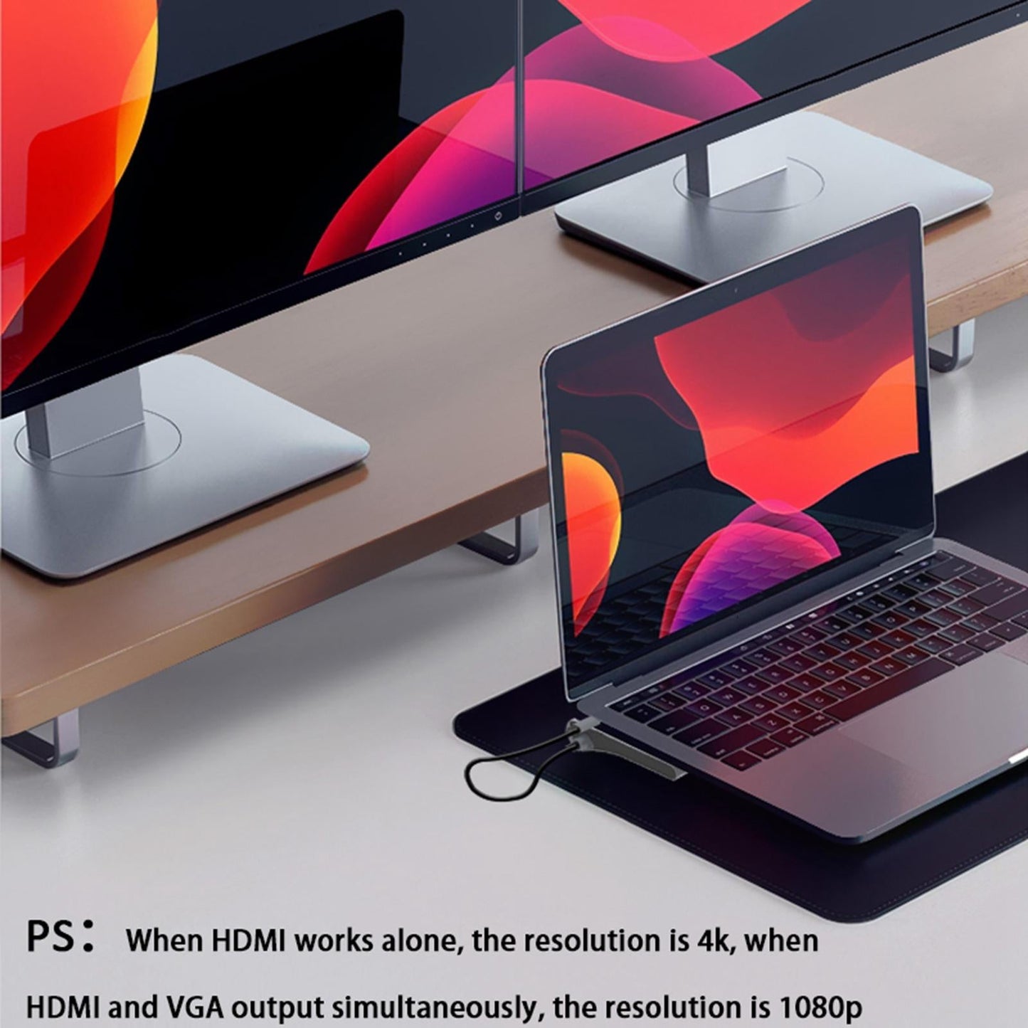 12 in 1 USB C Docking Station USB Type C to HDTV VGA Adapter PD Charging