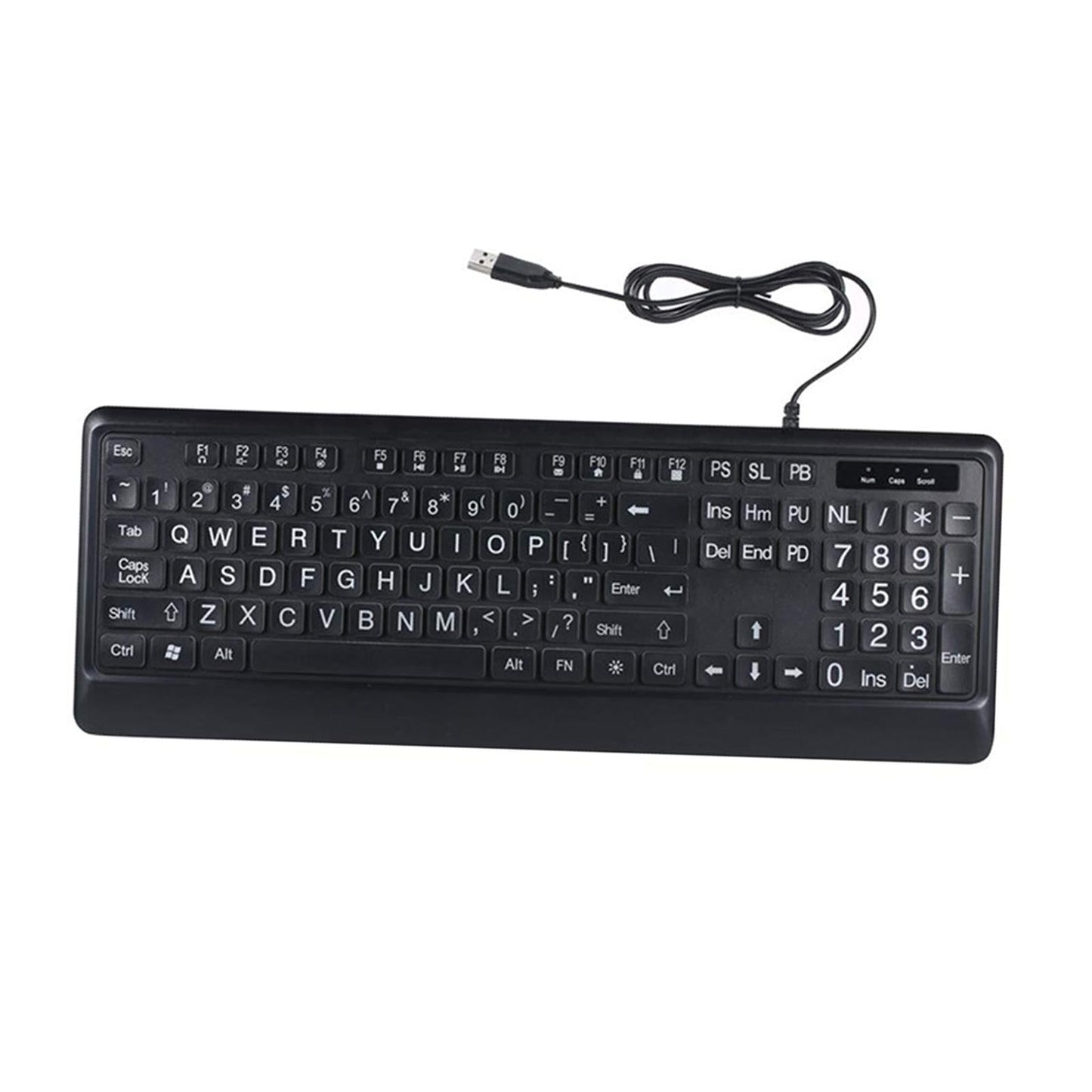 Keyboard Durable Quiet Standard for Desktop Computer Low Vision Individuals