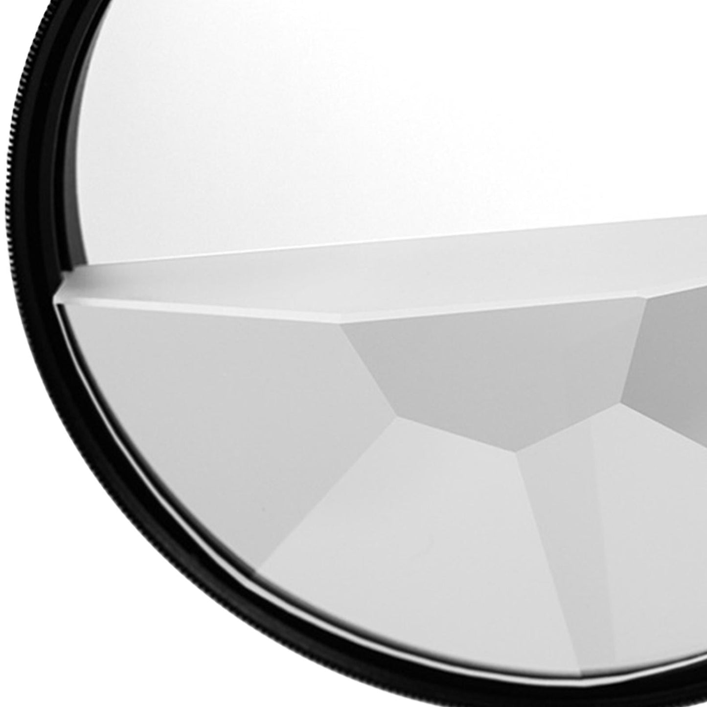 Fractal Semicircular Kaleidoscope Glass Prism 77mm Rotatable Multiple Image