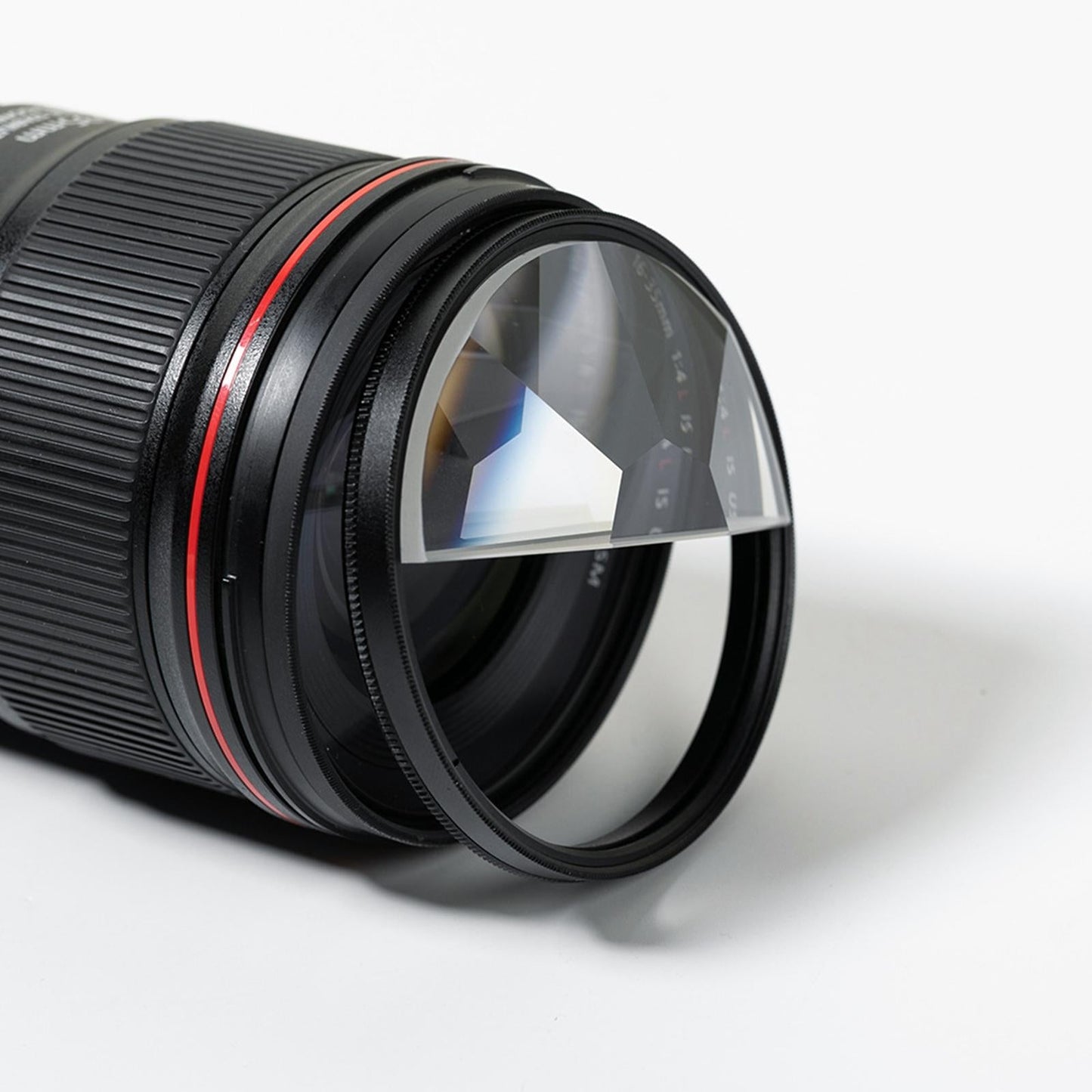 Fractal Semicircular Kaleidoscope Glass Prism 77mm Rotatable Multiple Image