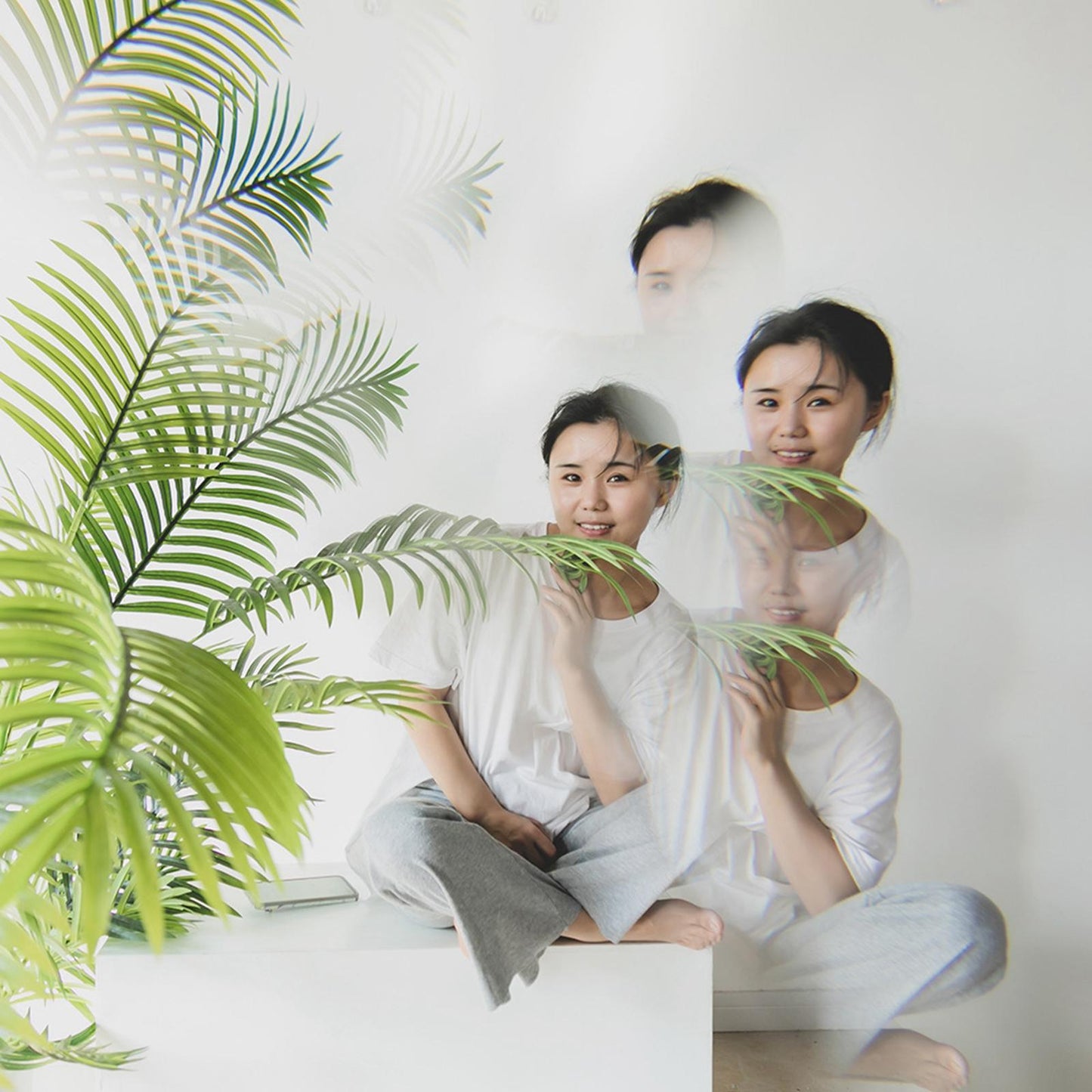 Fractal Semicircular Kaleidoscope Glass Prism 77mm Rotatable Multiple Image