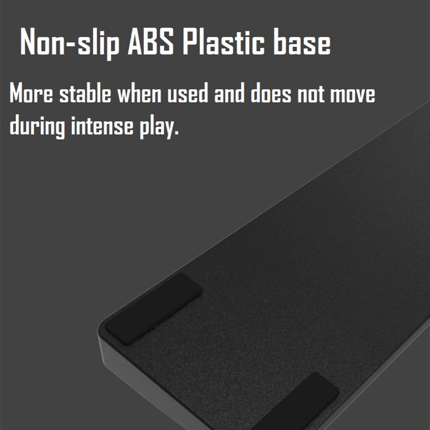 Keyboard Wrist Pad Anti-Skid PU Leather for Desktop PC 61keys white